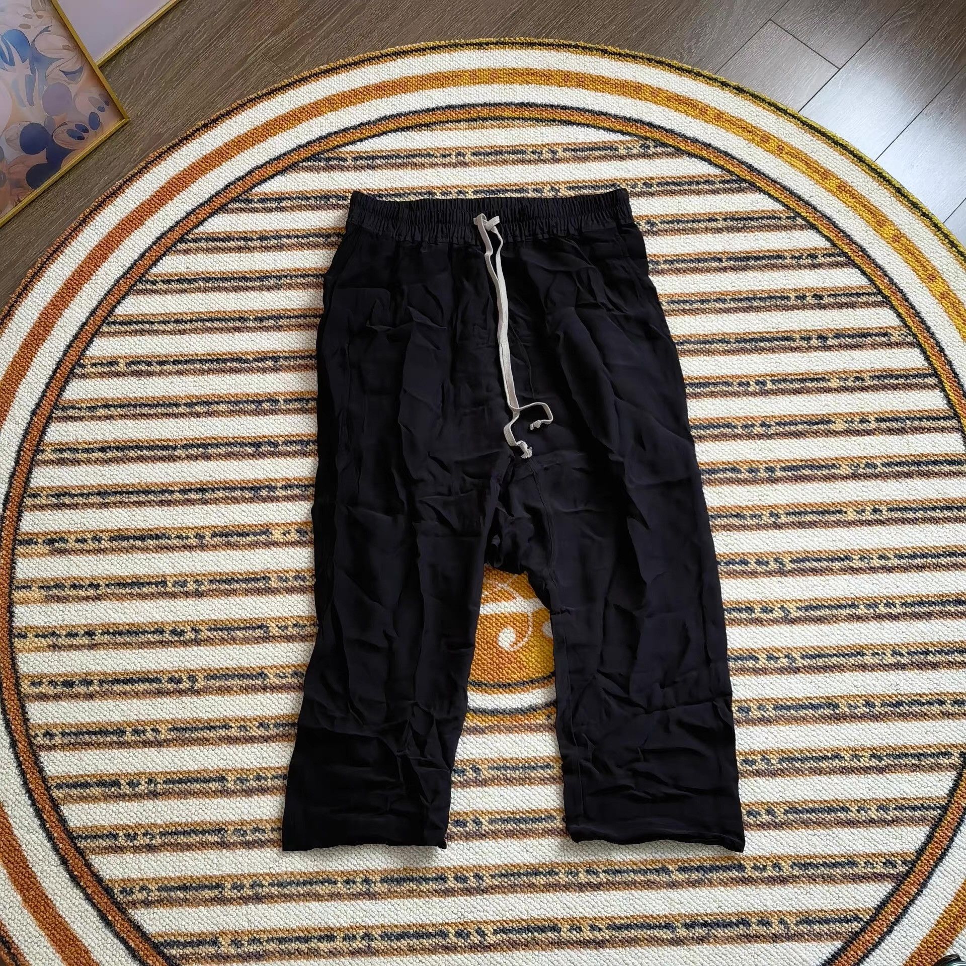 Rick Owens Black Casual Cropped Pants Size 34 Size US 34 / EU 50 - 1 Thumbnail