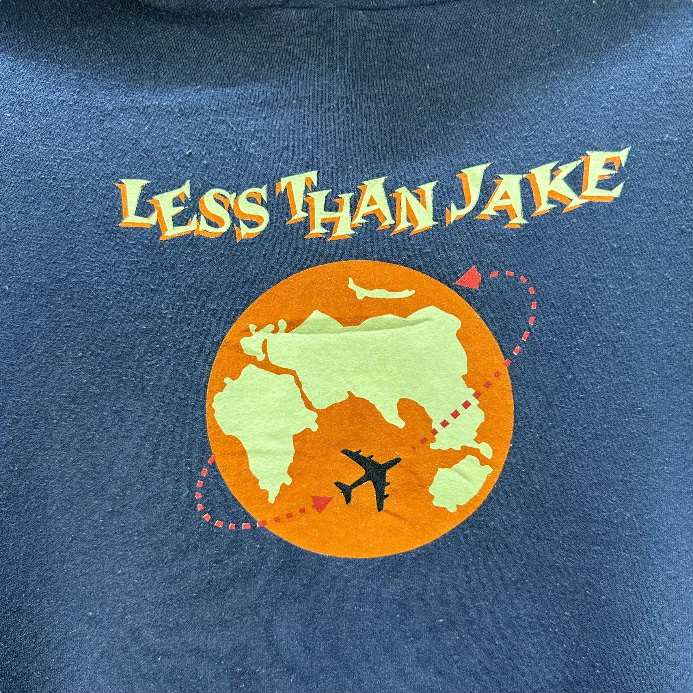 Hanes LESS THAN JAKE AIRPLANE WORLDWIDE PULLOVER HOODIES #9060-53 Size US XL / EU 56 / 4 - 3 Thumbnail