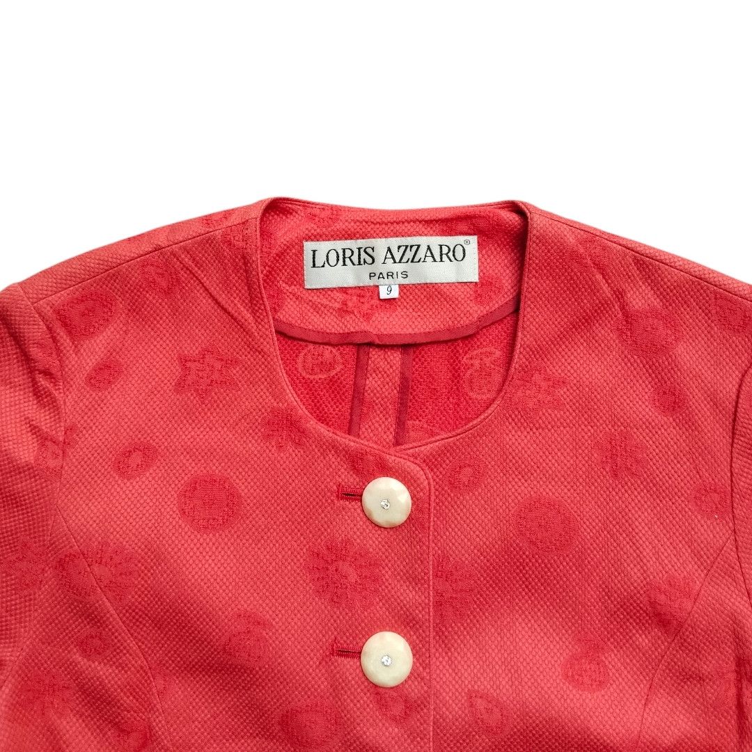 Azzaro Vintage Loris Azzaro jaquard pattern blazer Size M / US 6-8 / IT 42-44 - 3 Thumbnail