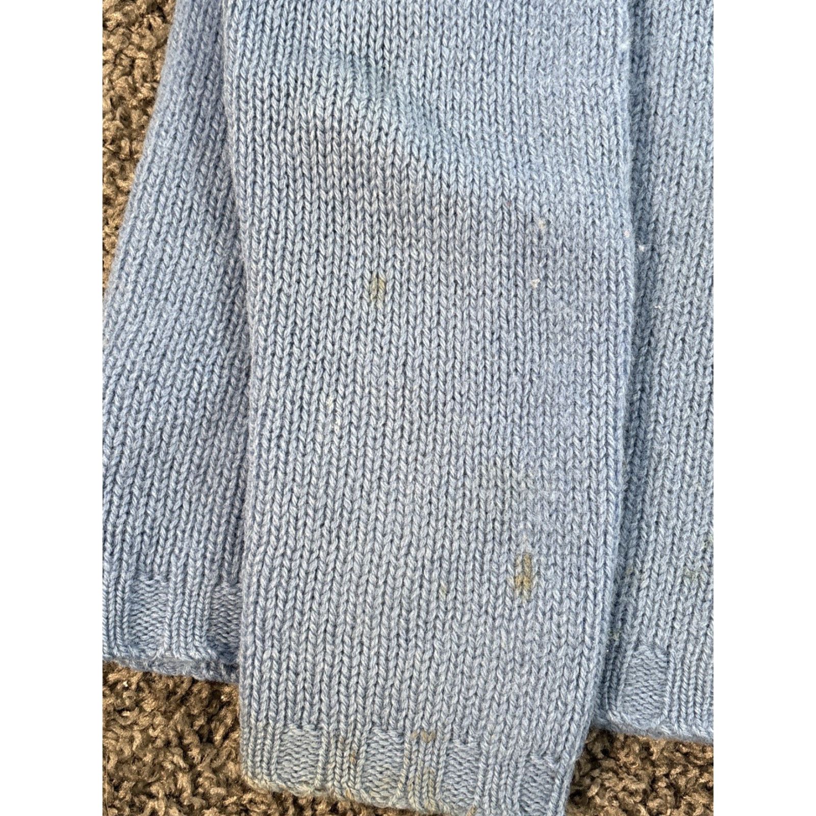 J.Crew VINTAGE J.CREW Sweater Mens S Crew Oarsman Blue Wool Cable-Knit Fisherman Pullover Size US S / EU 44-46 / 1 - 5 Thumbnail