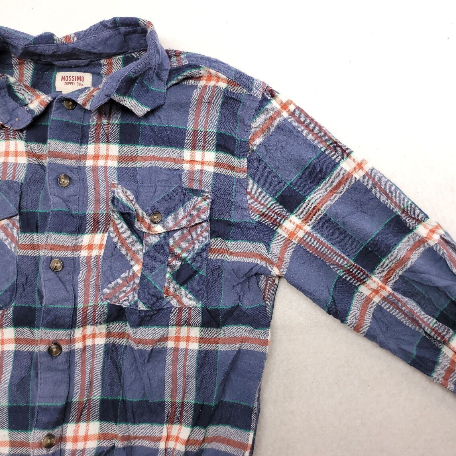 Mossimo Mossimo Madras Flannel Button Up Shirt Mens Size Small Blue Size US S / EU 44-46 / 1 - 5 Thumbnail
