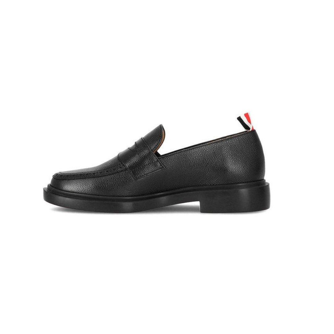 Thom Browne o1s22i1n1124 Leather Loafers in Black Size US 7 / EU 40 - 1 Thumbnail