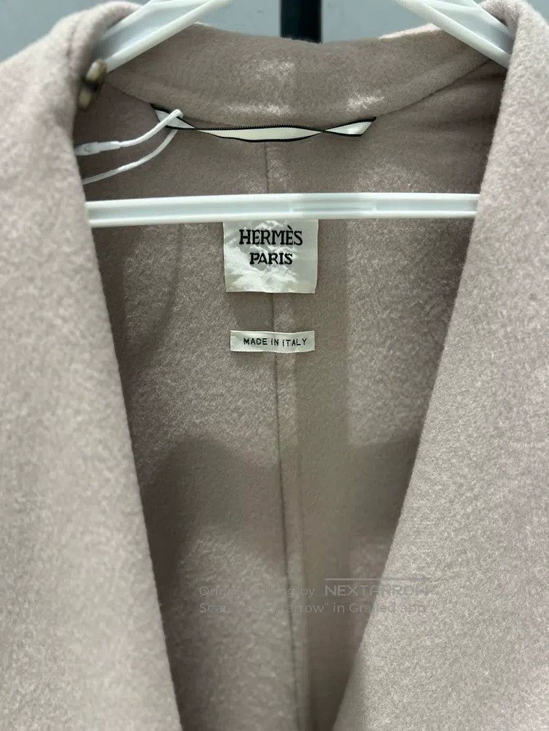 Hermes Hermes Leather Hooded Cloak Overcoat Size XXS / US 00 / IT 34 - 2 Thumbnail