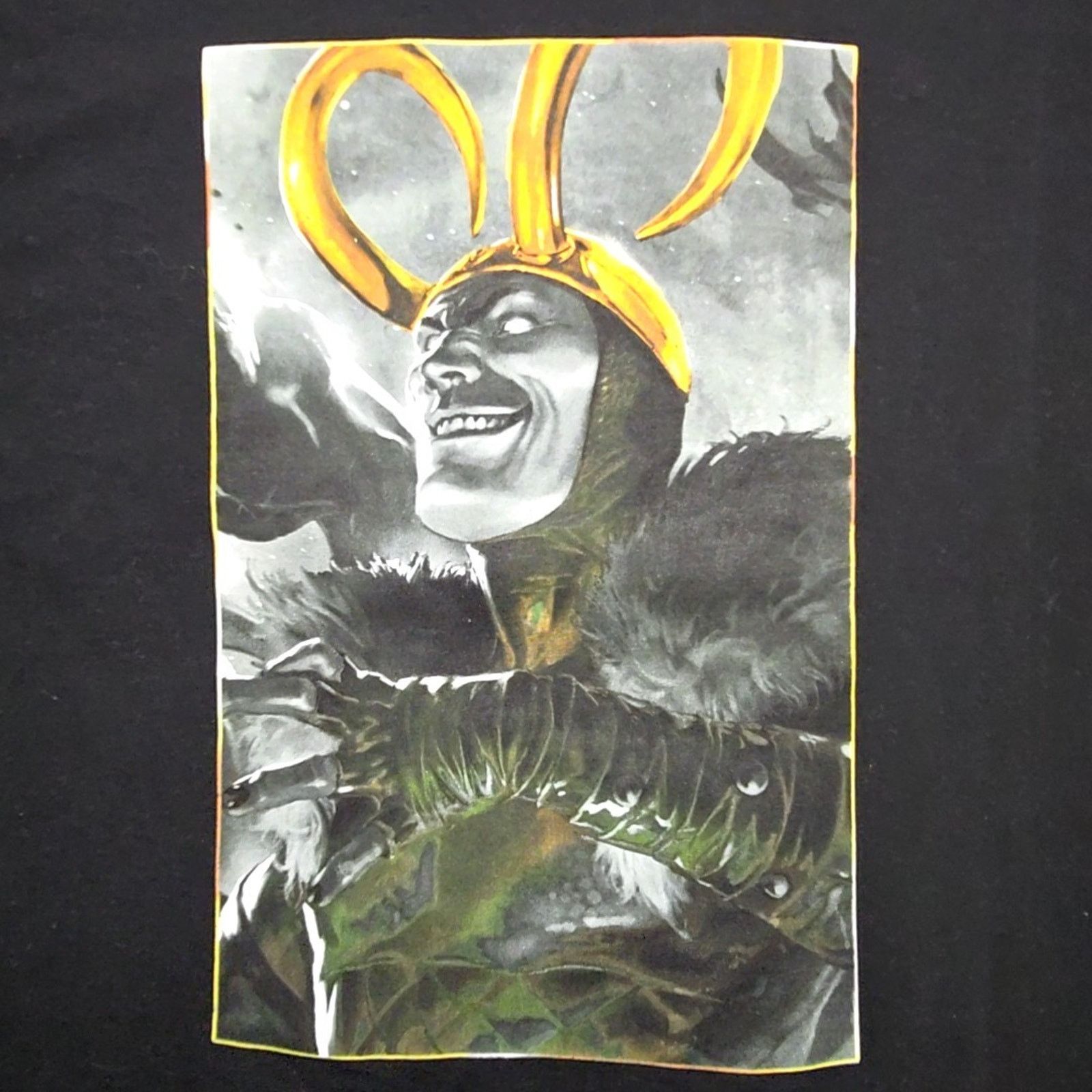 Marvel Comics Marvel Loki Shirt Black Comic Book Villain 2XL Graphic Tee Size US XXL / EU 58 / 5 - 2 Thumbnail