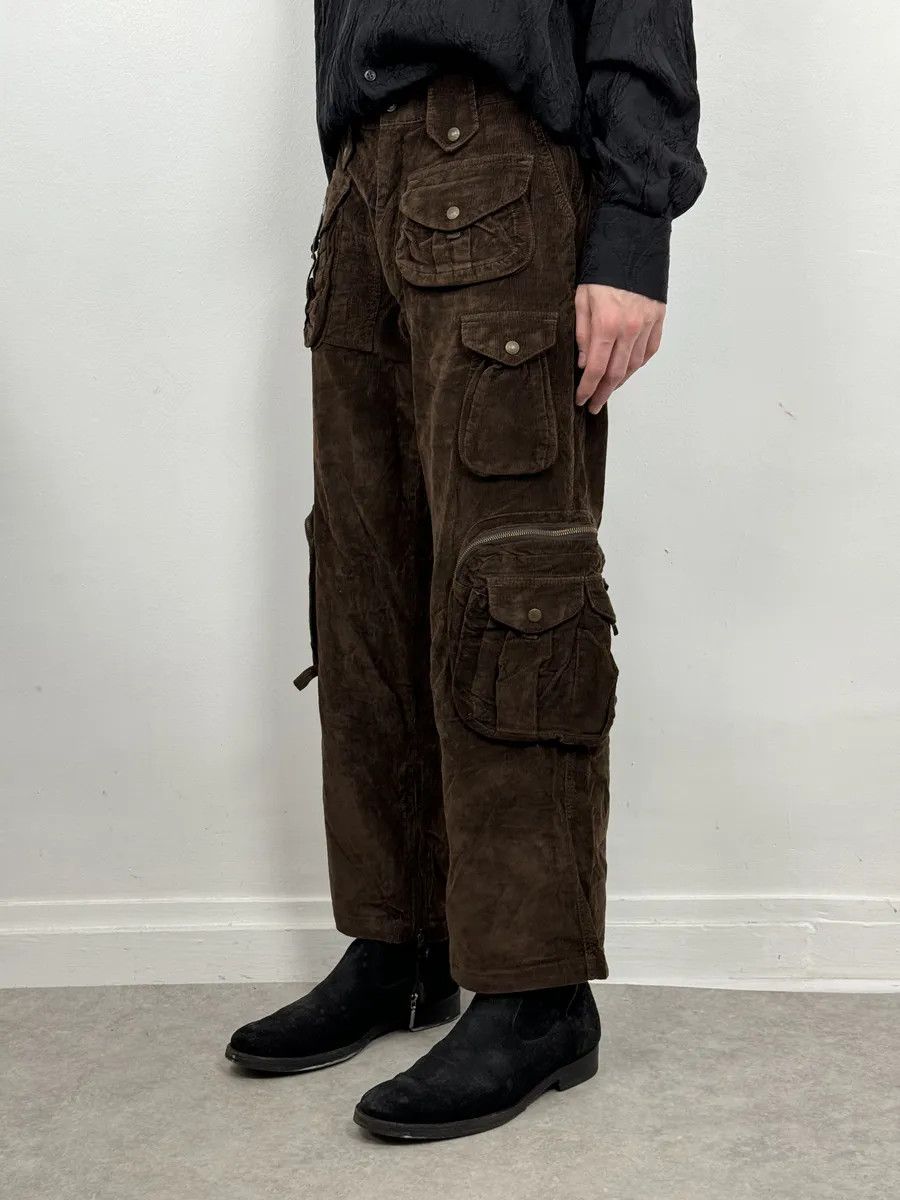 Dolce & Gabbana SS2003 Dolce & Gabbana Brown Corduroy Cargo Hunter Pants Size US 39 - 2 Thumbnail