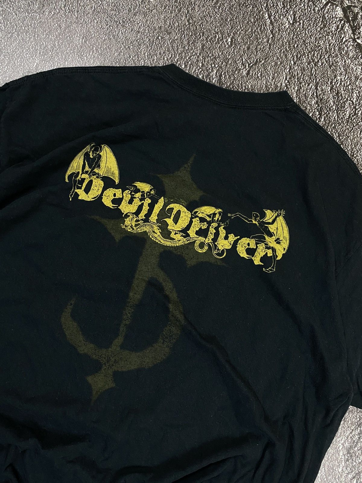 Band Tees × Vintage Vintage 00s Devil Driver Rock T-Shirt Size US L / EU 52-54 / 3 - 4 Thumbnail