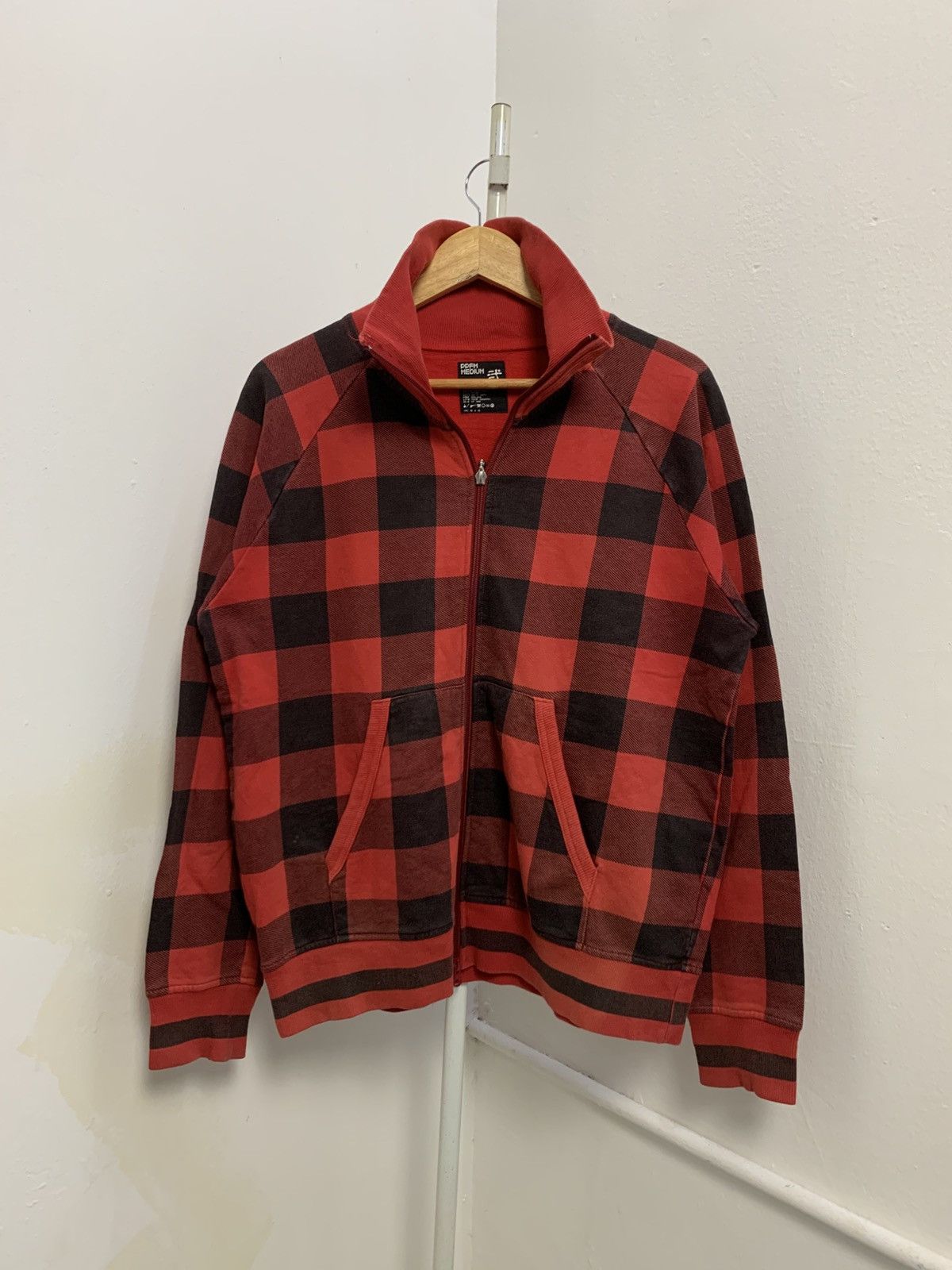 Japanese Brand × PPFM × Vintage Vintage PPFM Checked zipper sweater Size US L / EU 52-54 / 3 - 1 Thumbnail