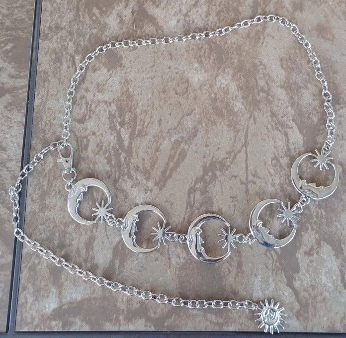 Jewelry Star Moon Chain Belt Size ONE SIZE - 6 Thumbnail