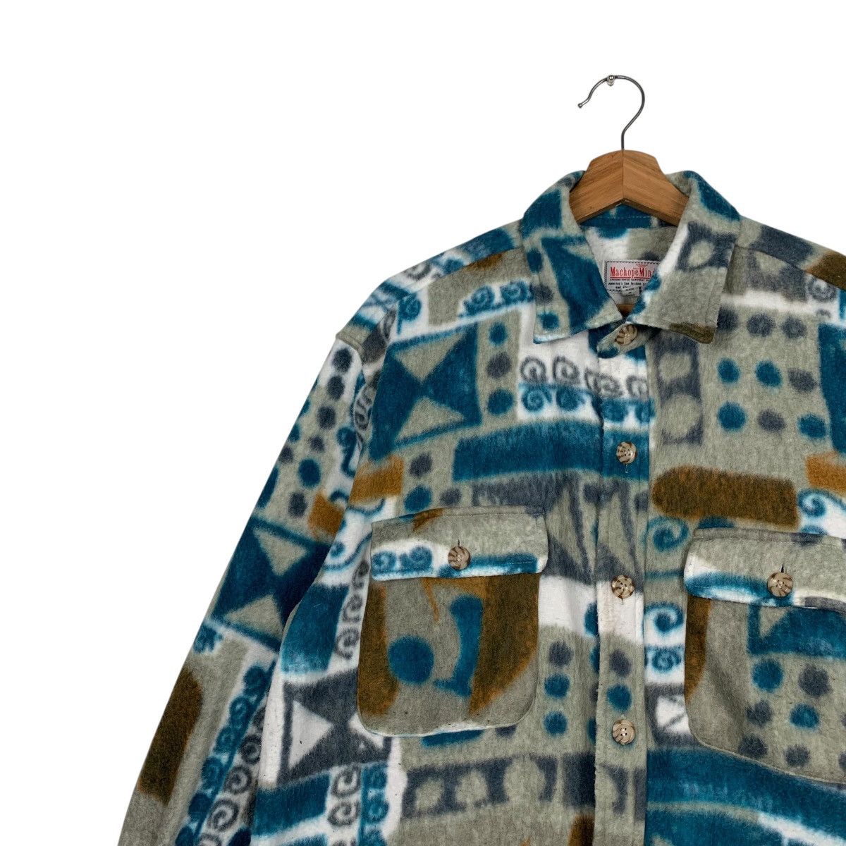 Flannel MACHOPE MIND Overprint Fleece Flannel #1600-C71 Size US M / EU 48-50 / 2 - 6 Thumbnail
