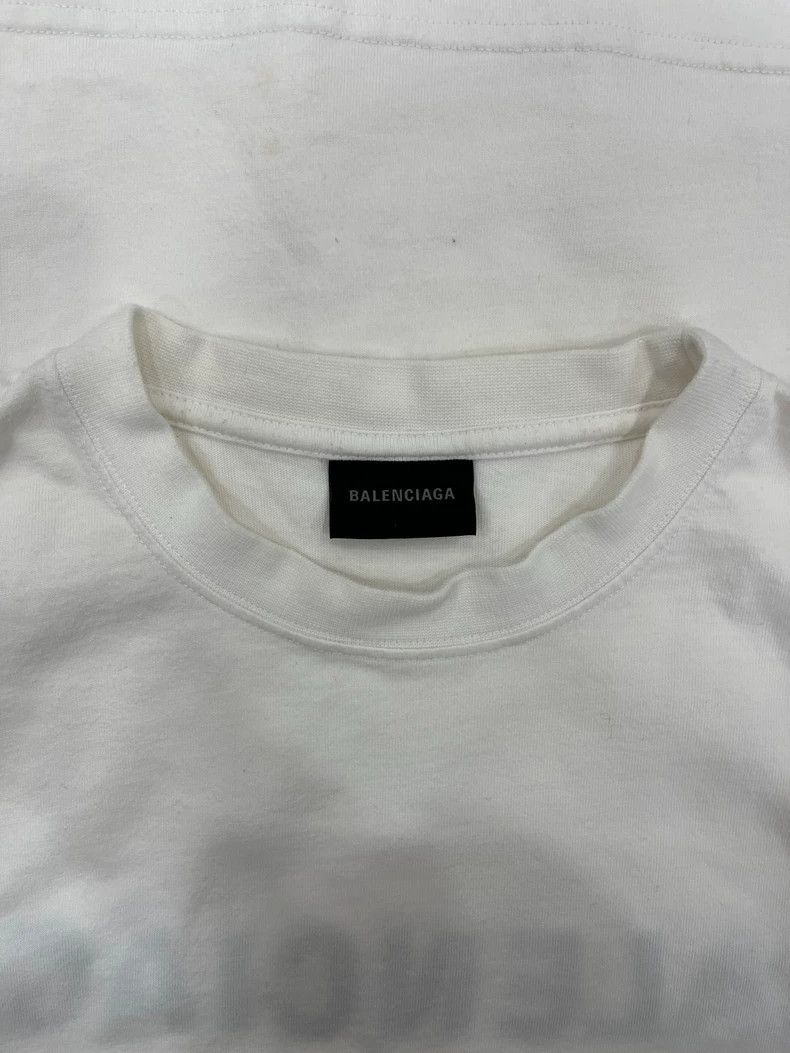 Balenciaga Balenciaga White T-Shirt Short Sleeve Front and Back Lette Size US M / EU 48-50 / 2 - 5 Thumbnail