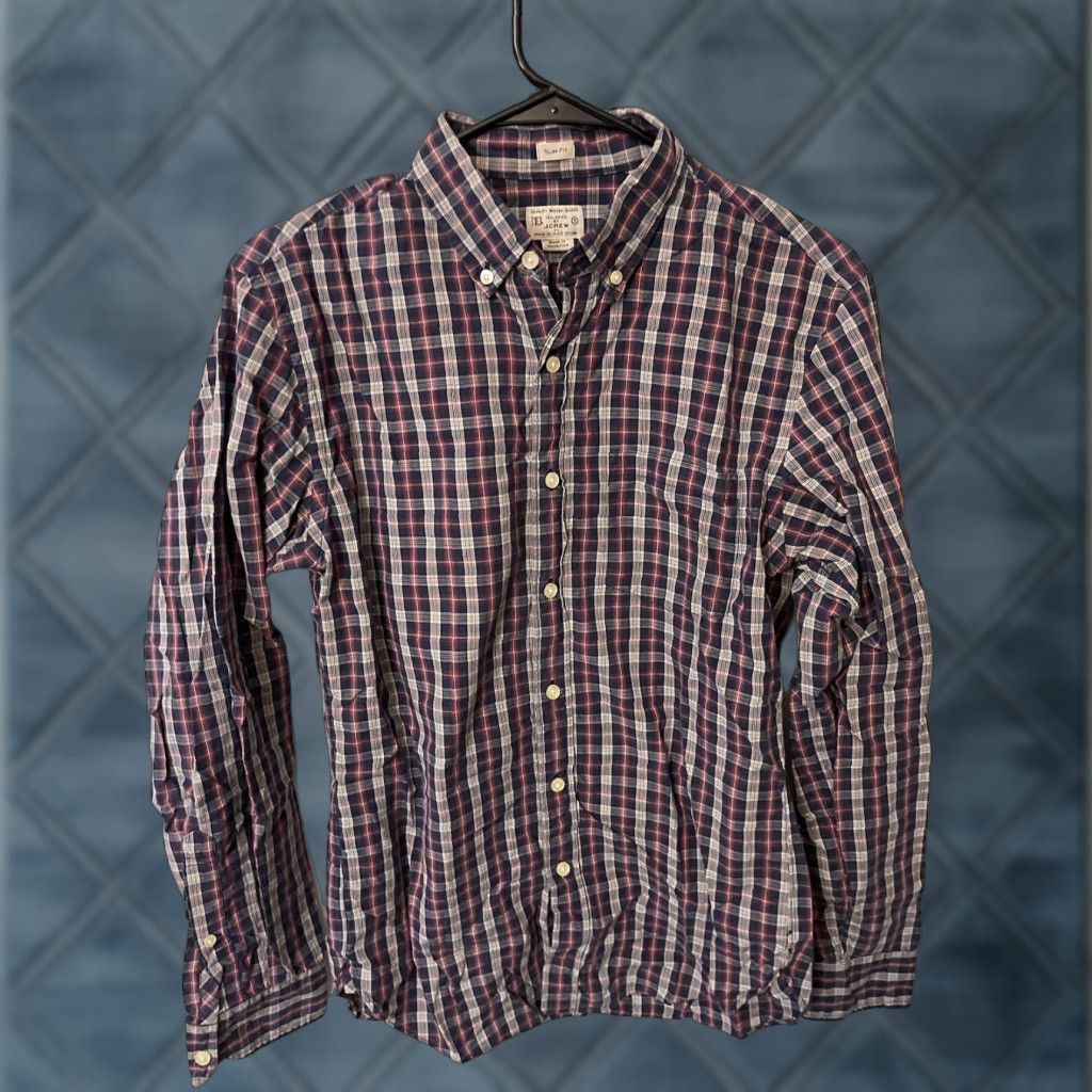 J.Crew J.CREW Men's Slim Fit Long Sleeve Button-Down Shirt Multicolor Gingham Plaid Size Small Casual Size US S / EU 44-46 / 1 - 1 Thumbnail