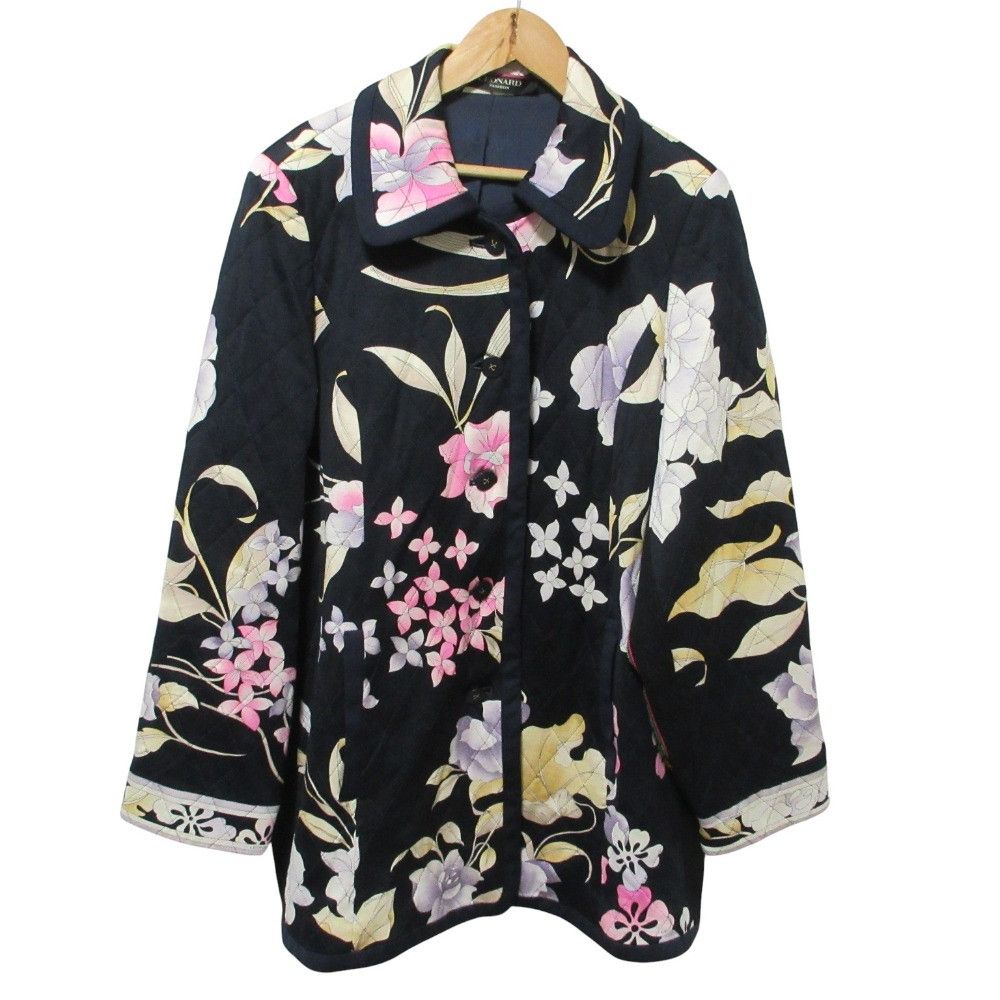 Other Other LEONARD Flower Print Silk Blend Quilted Coat Textile Outerwear DUTY FREE for USA Size ONE SIZE - 1 Thumbnail