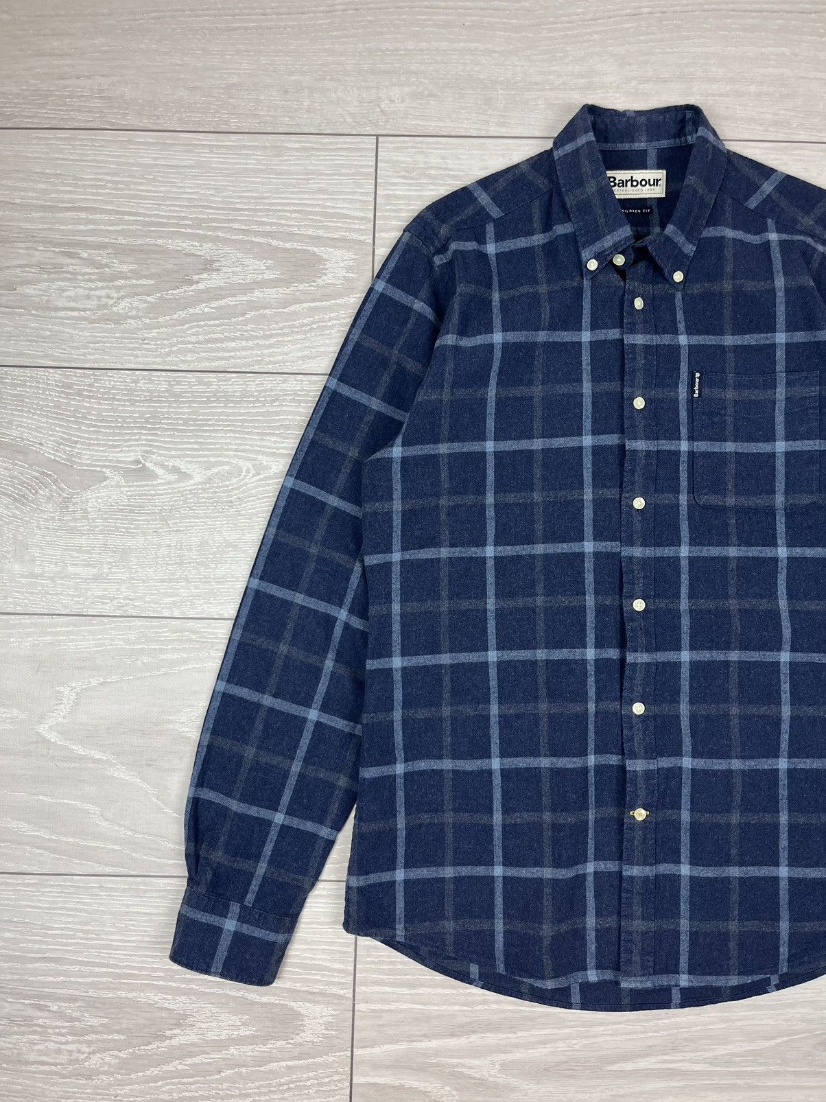 Barbour Barbour Tattersall 13 Tailored Flannel Checkered Shirt Size US M / EU 48-50 / 2 - 4 Thumbnail