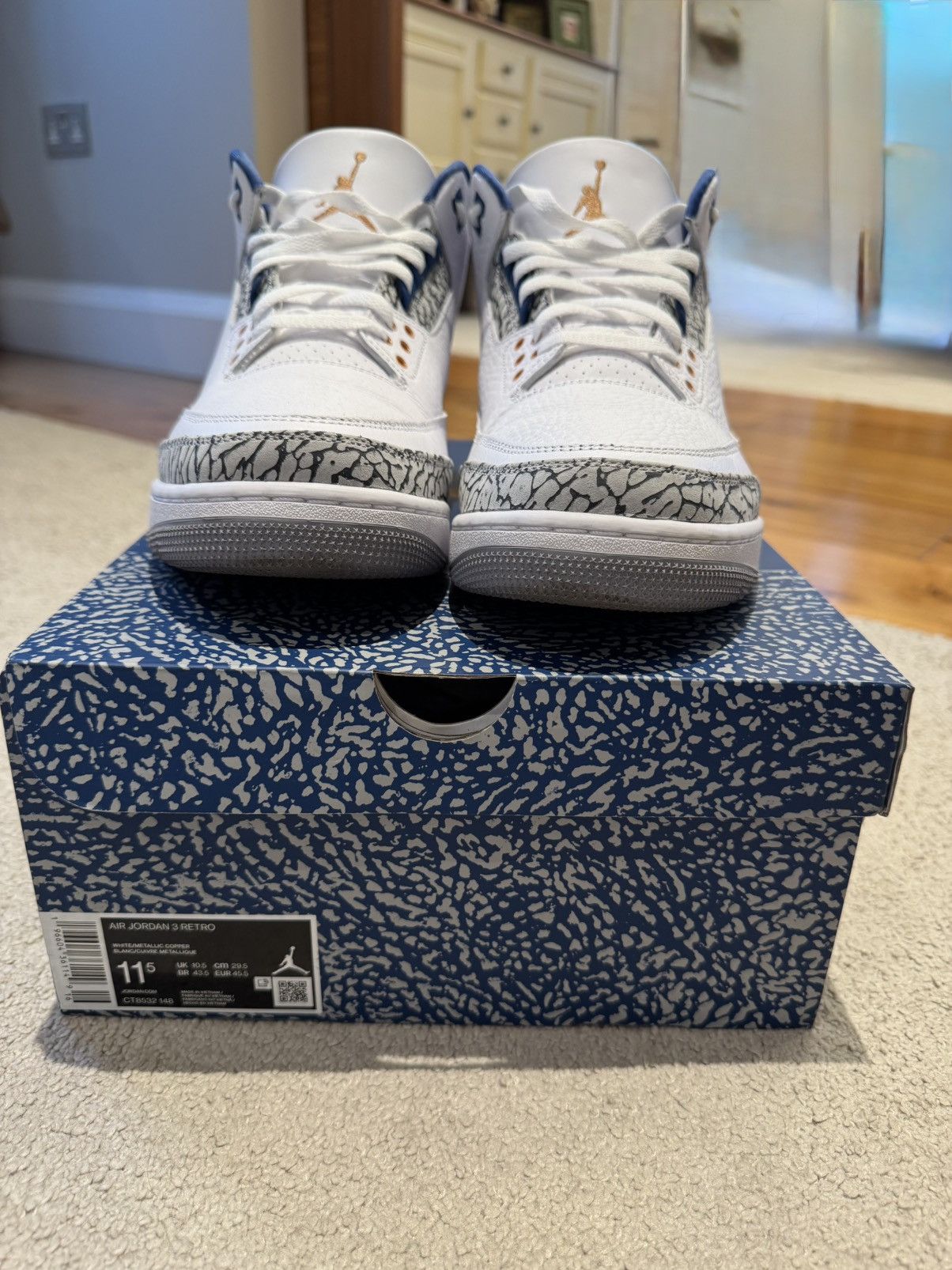 Jordan Brand Jordan 3 Retro Wizards Size US 11.5 / EU 44-45 - 2 Thumbnail