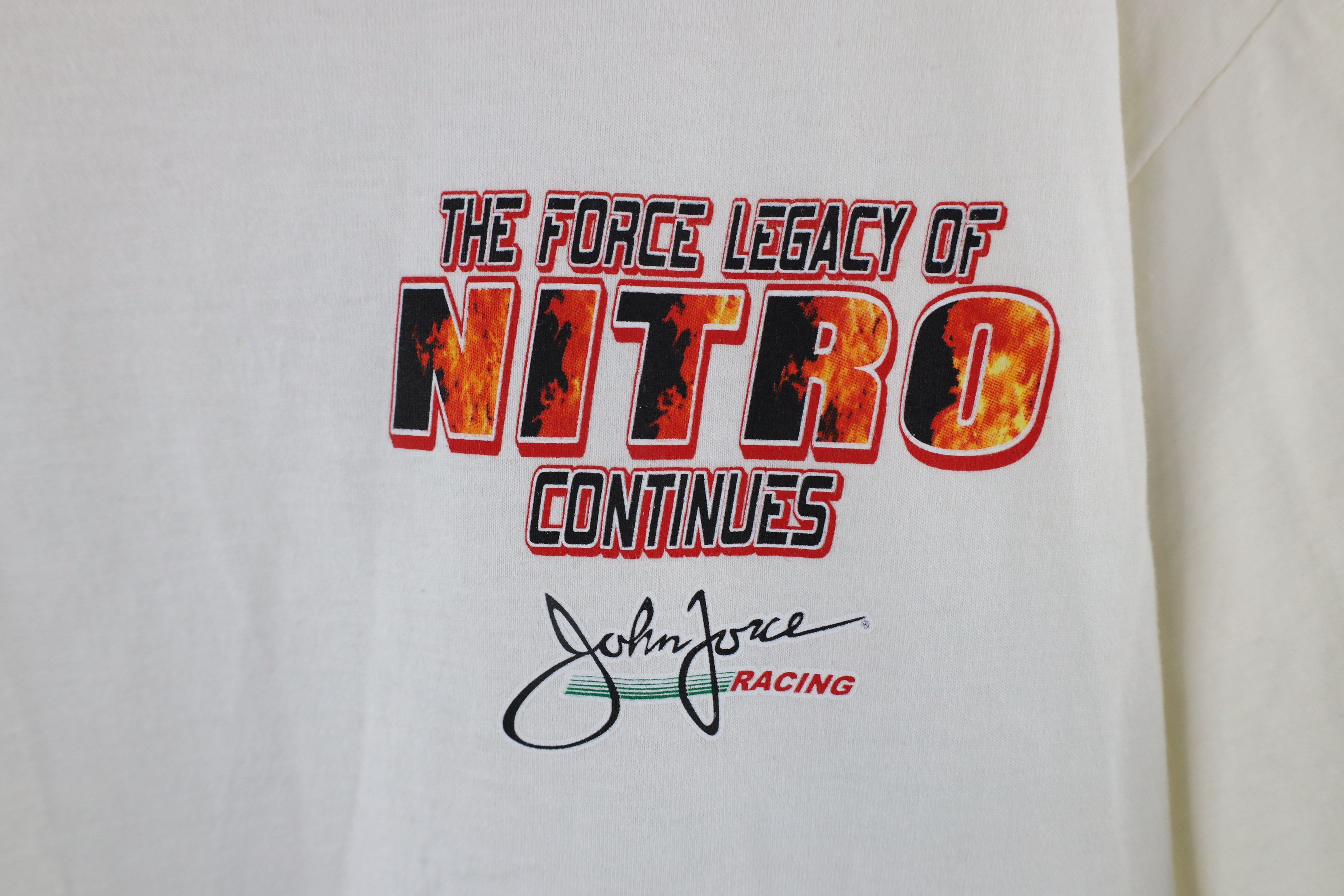 Vintage Vintage Y2K 2013 Force Racing Legacy Nitro Car T-Shirt White Size US L / EU 52-54 / 3 - 4 Thumbnail