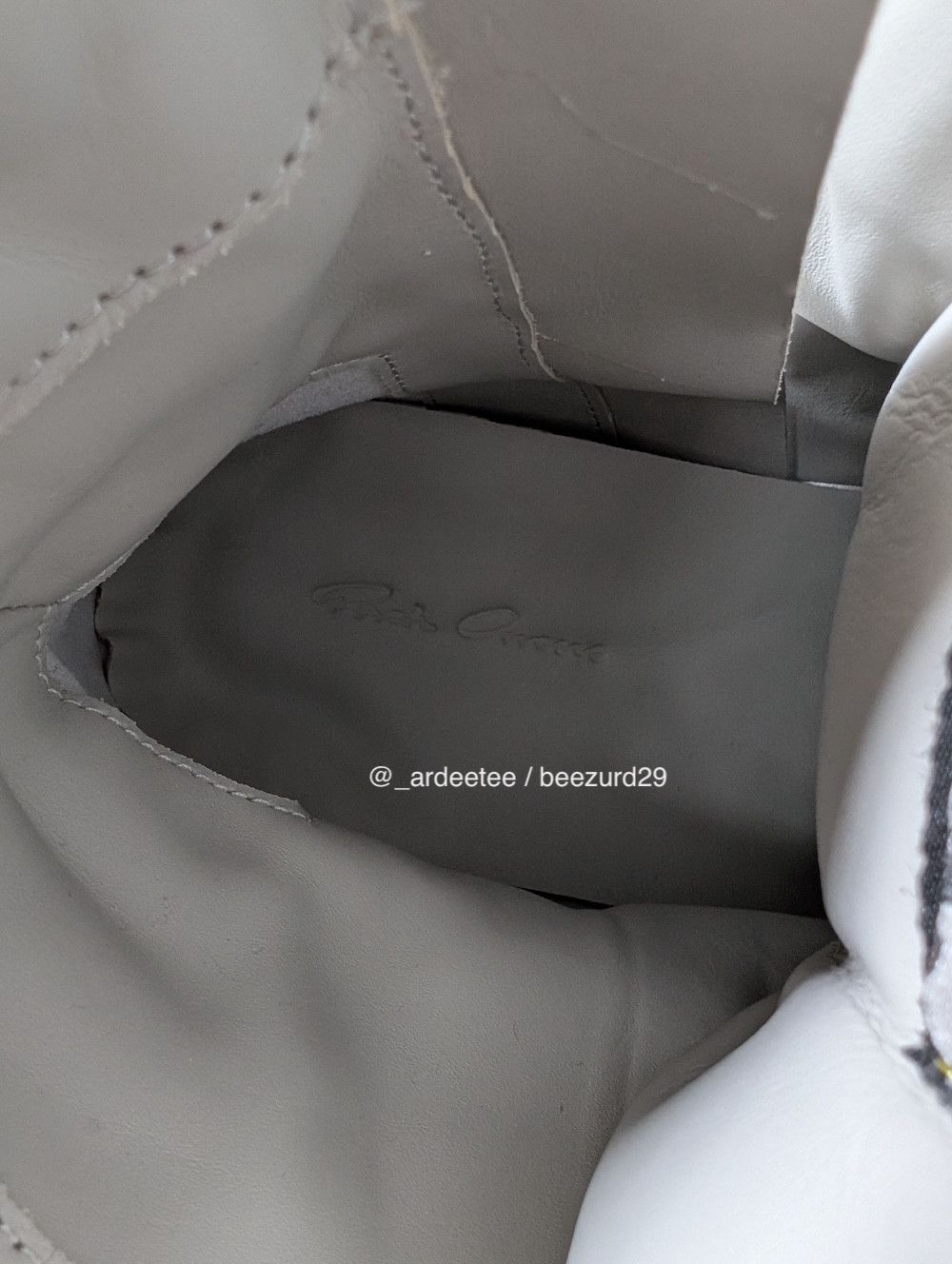 Rick Owens *NEW* APPARITION SEMI-TRANSPARENT LEATHER GEOBASKET SNEAKERS Size US 9 / EU 42 - 17 Thumbnail
