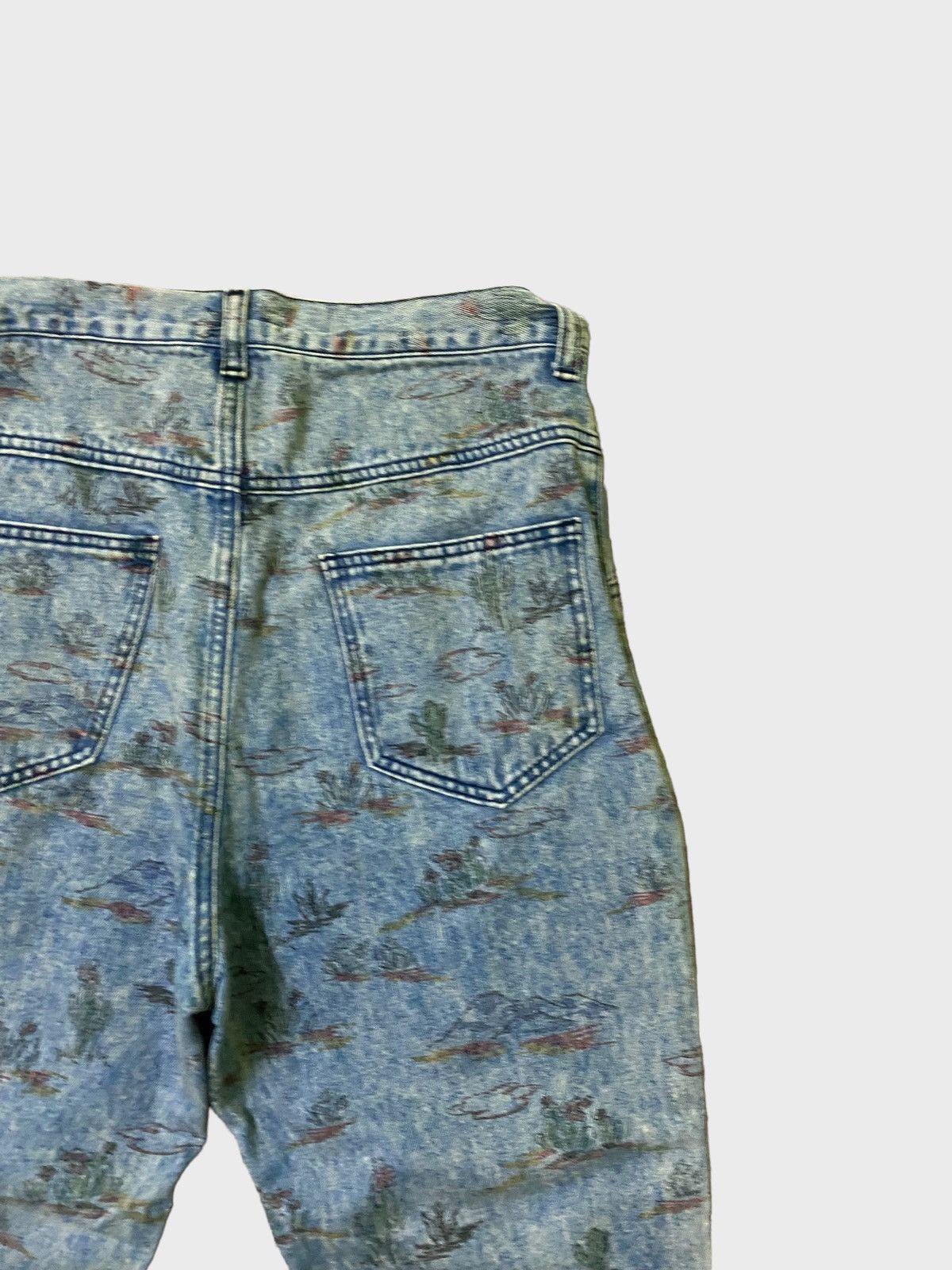 Issey Miyake Issey Miyake Style Cactus Designs Denim Jeans Size US 30 / EU 46 - 13 Thumbnail