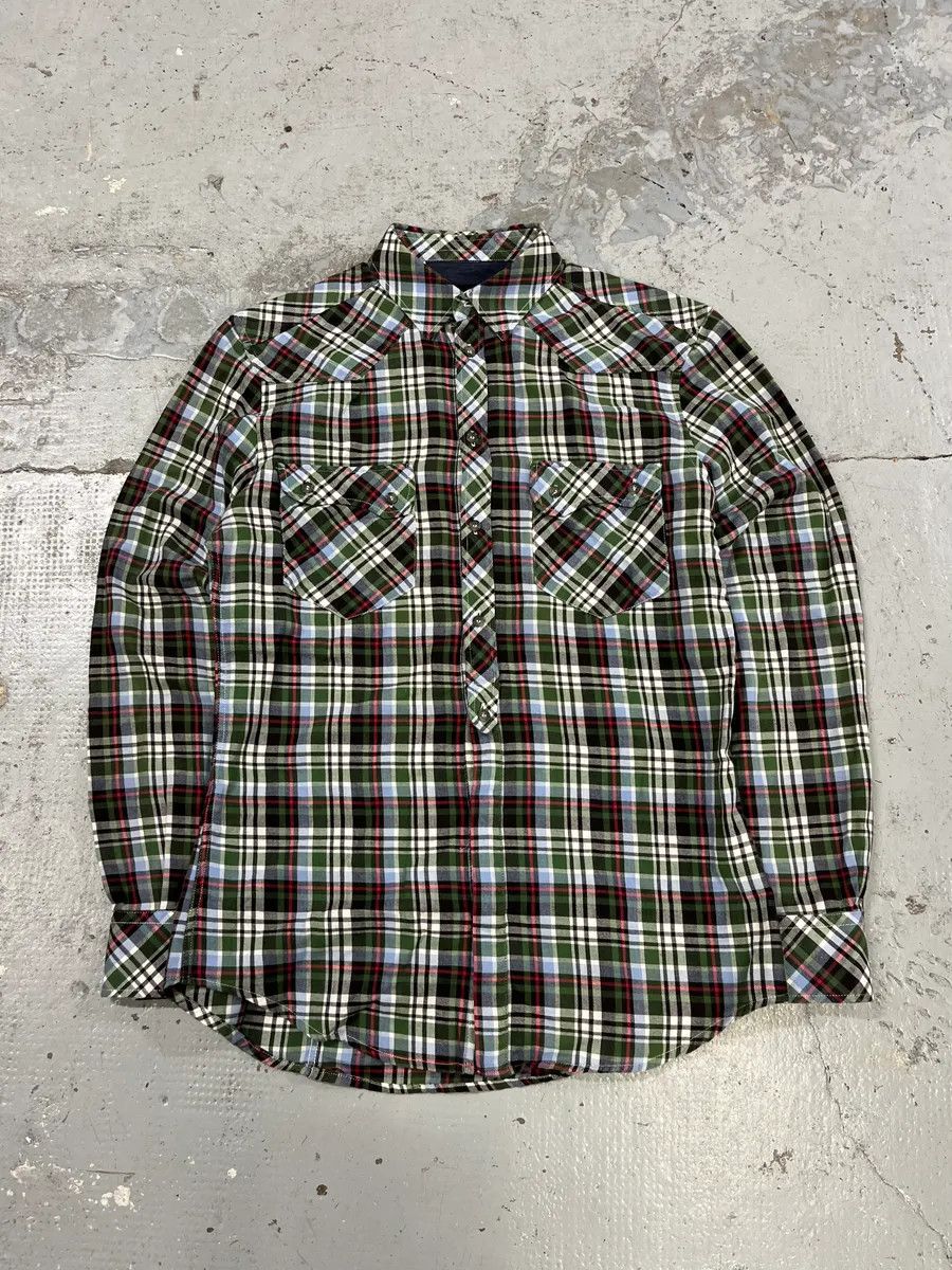 Dolce & Gabbana 2000s Dolce & Gabbana Green Checkered Shirt Size US M / EU 48-50 / 2 - 4 Thumbnail