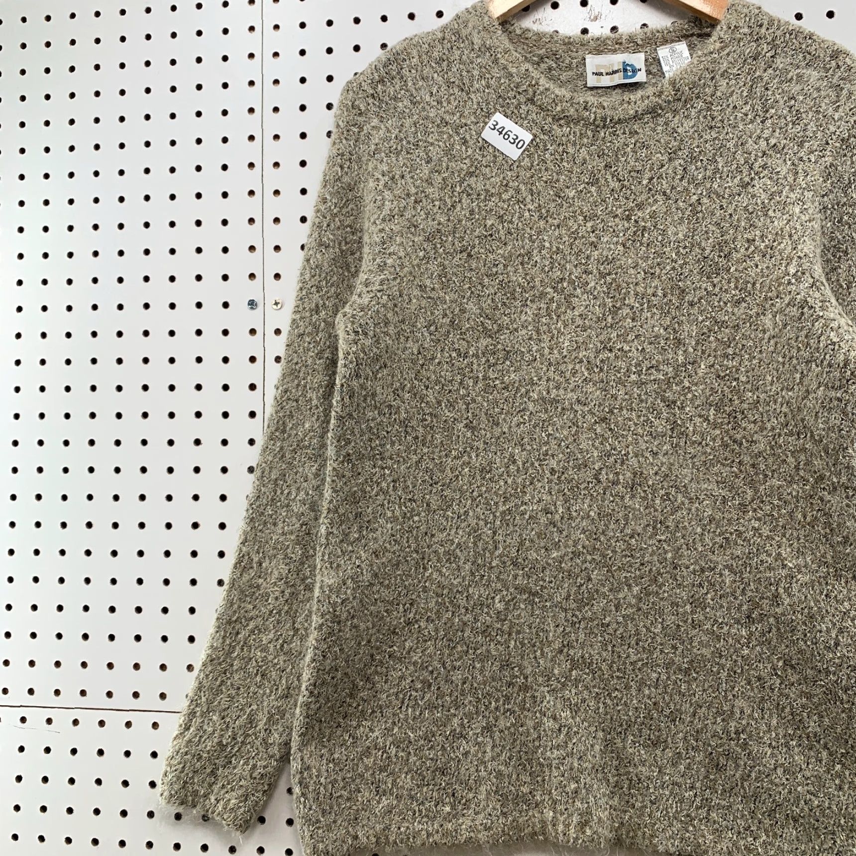 Vintage VINTAGE Paul Harris Design Sweater Womens Small Gray Mohair Sherpa SHaggy Size S / US 4 / IT 40 - 3 Thumbnail