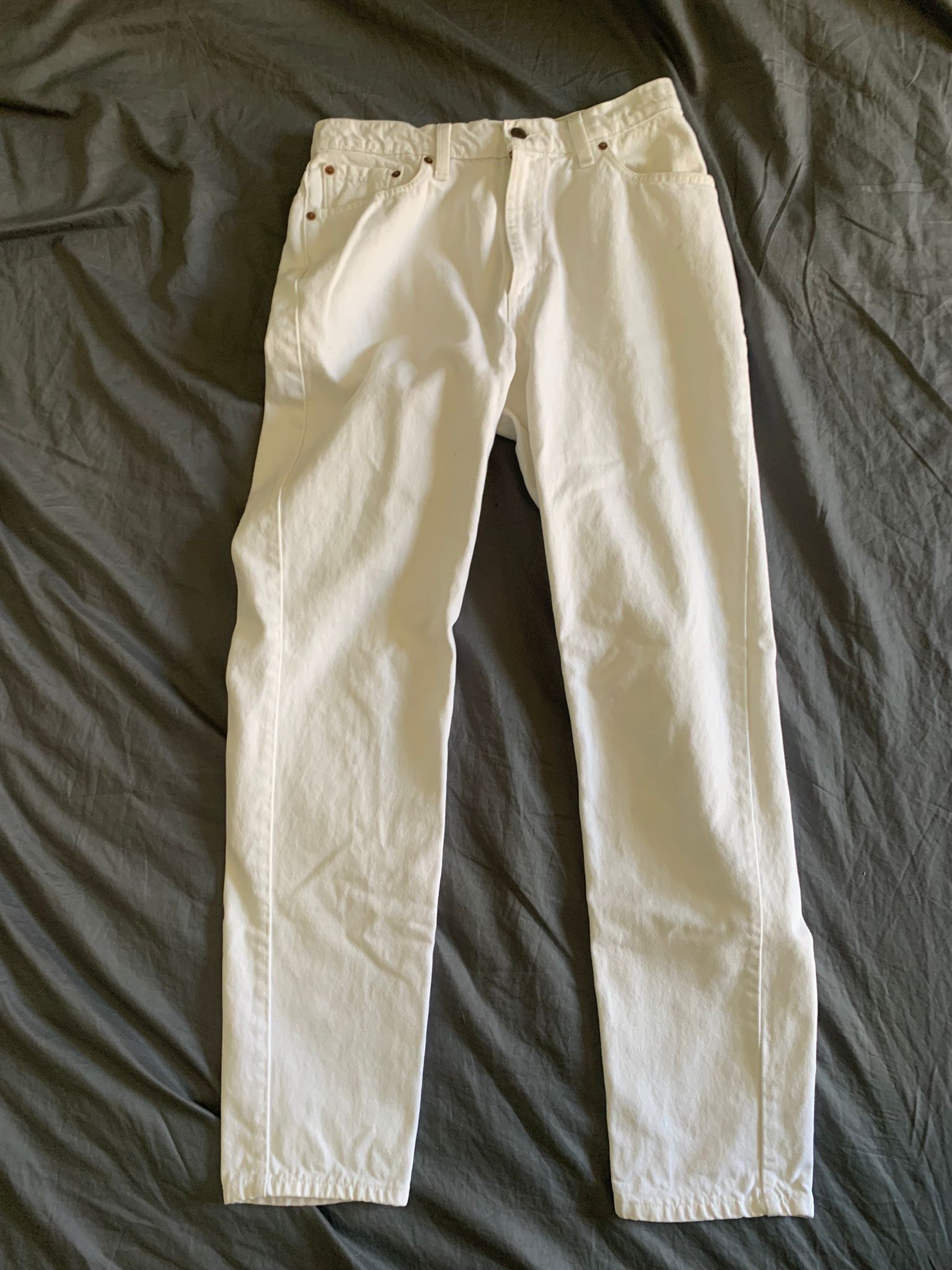 image of Levis x Levis Vintage Clothing Levi's Vintage Slim Fit 512 Cotton Denim in White, Men's (Size 31)