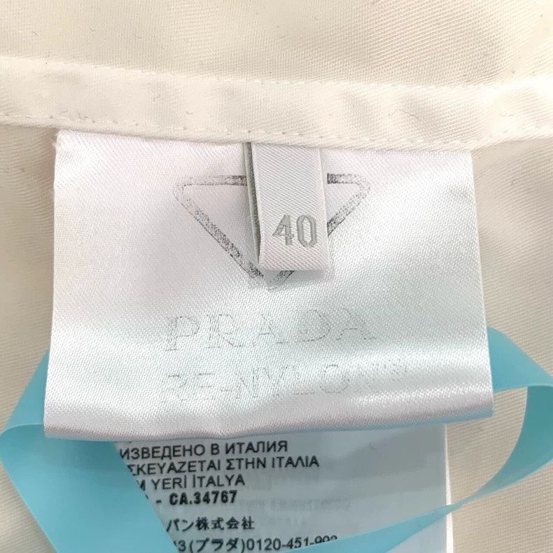 Prada Prada 22 logo letter lapel white short-sleeved shirts 2501- Size US XXS / EU 40 - 7 Thumbnail