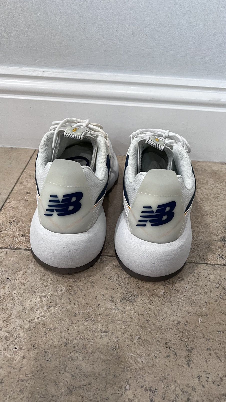 Jaden Smith × New Balance New Balance Vision Racer Jaden Smith White Navy Yellow Sz 11 Size US 11 / EU 44 - 4 Thumbnail