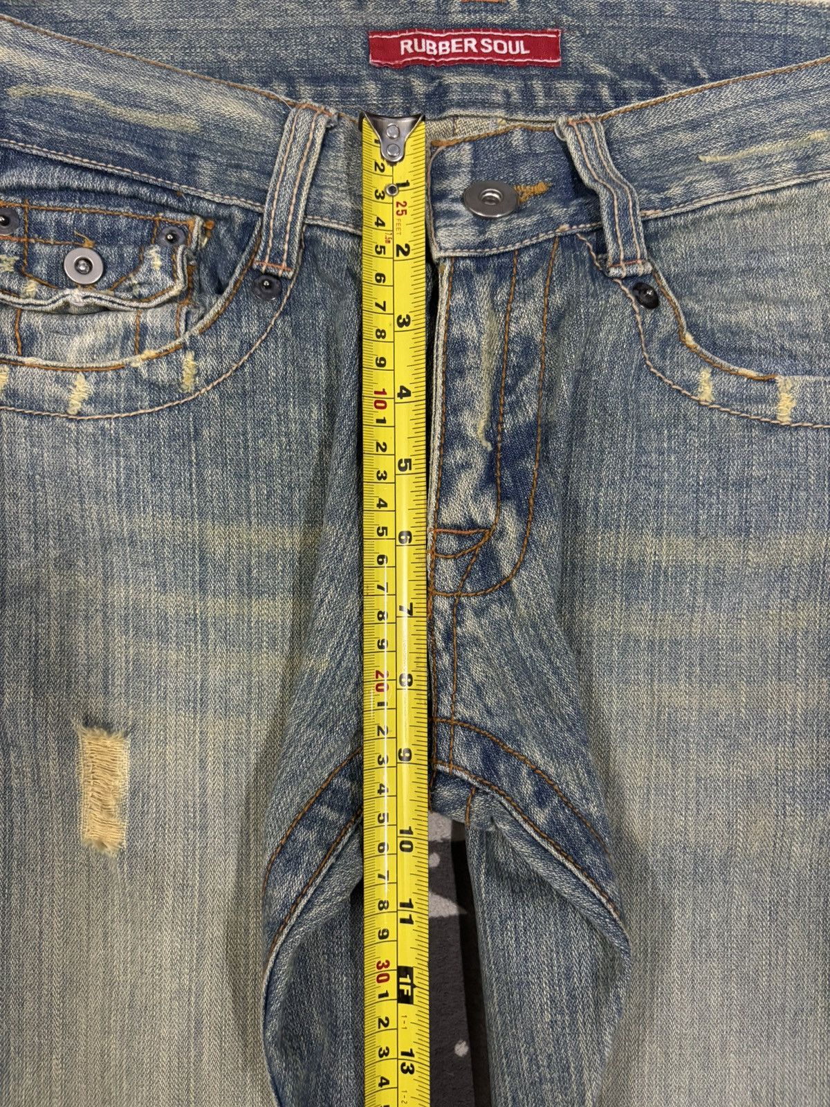 Tornado Mart Vintage Japanese Brand Rusty Mud Wash Flare Distressed Jeans Size US 31 - 14 Thumbnail