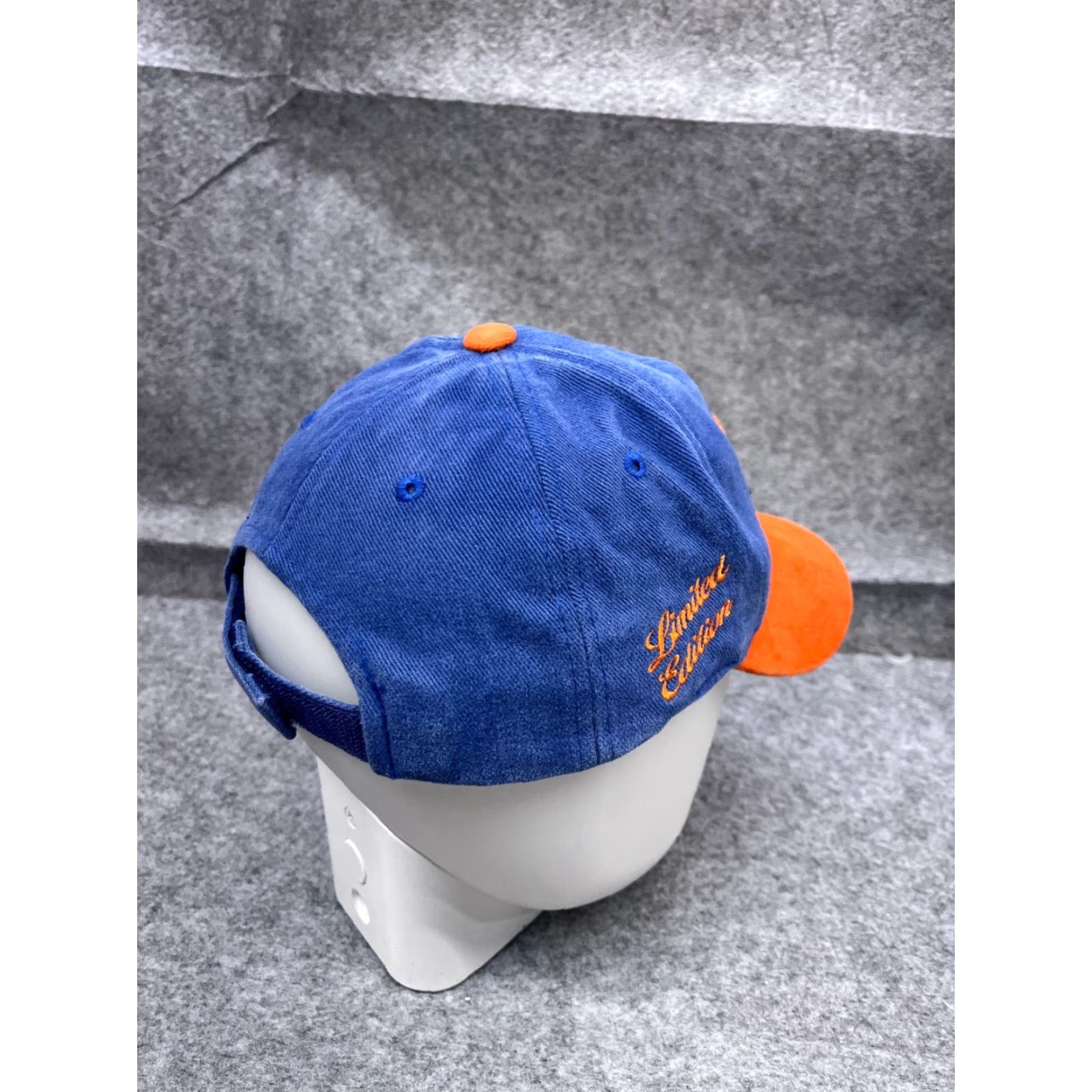 Vintage VINTAGE Allstate 400 at the Brickyard 2005 Hat Cap Strap Back Adult One Size Blue Orange Cotton Mens Size ONE SIZE - 7 Thumbnail