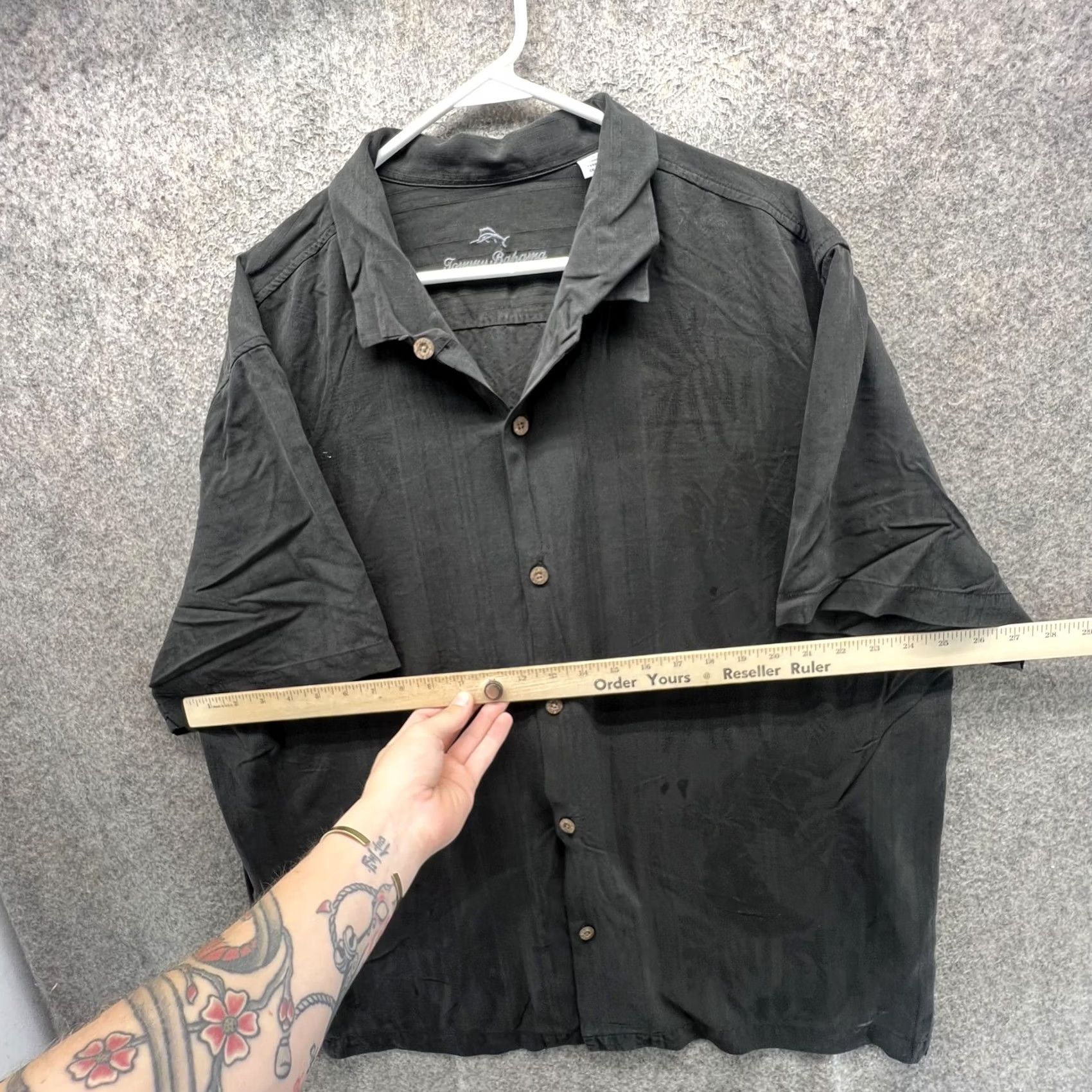 Tommy Bahama Tommy Bahama Shirt Mens 2XL Black Floral Silk Camp Short Sleeve Button Front Size US XXL / EU 58 / 5 - 6 Thumbnail