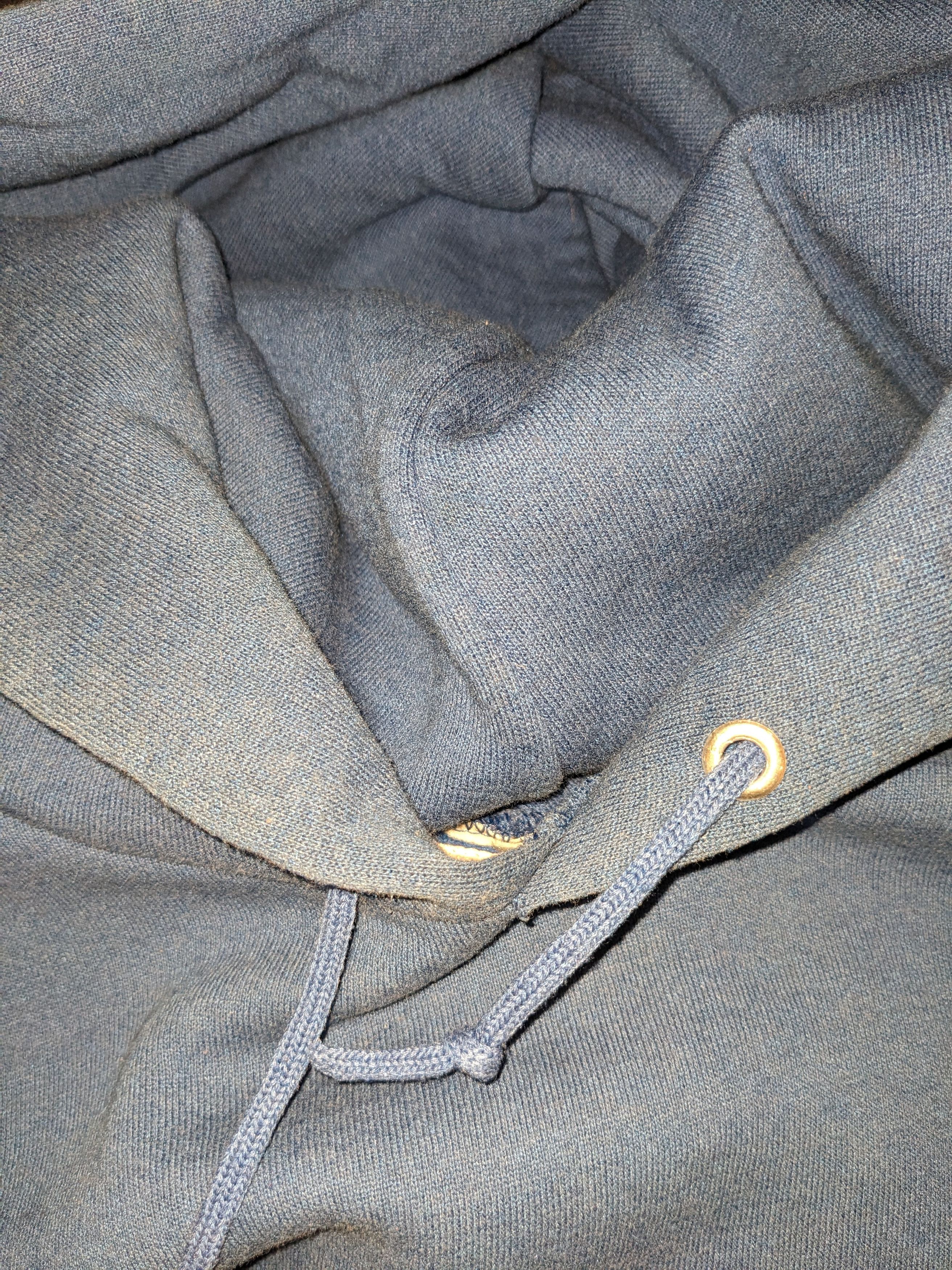 Nike × Vintage Vintage 90s Nike Logo Swoosh Blue X-Large Hoodie Size US XL / EU 56 / 4 - 10 Thumbnail