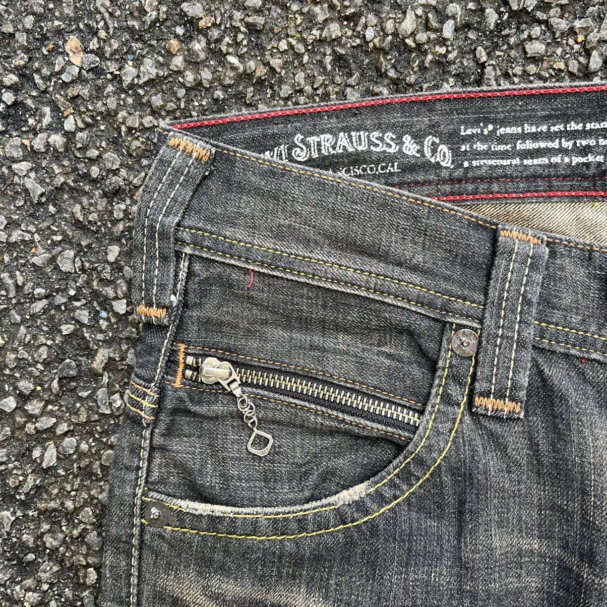Hysteric Glamour Vintage Levis 502 Faded Black Stone Jeans Low Rise Denim Size US 29 - 3 Thumbnail