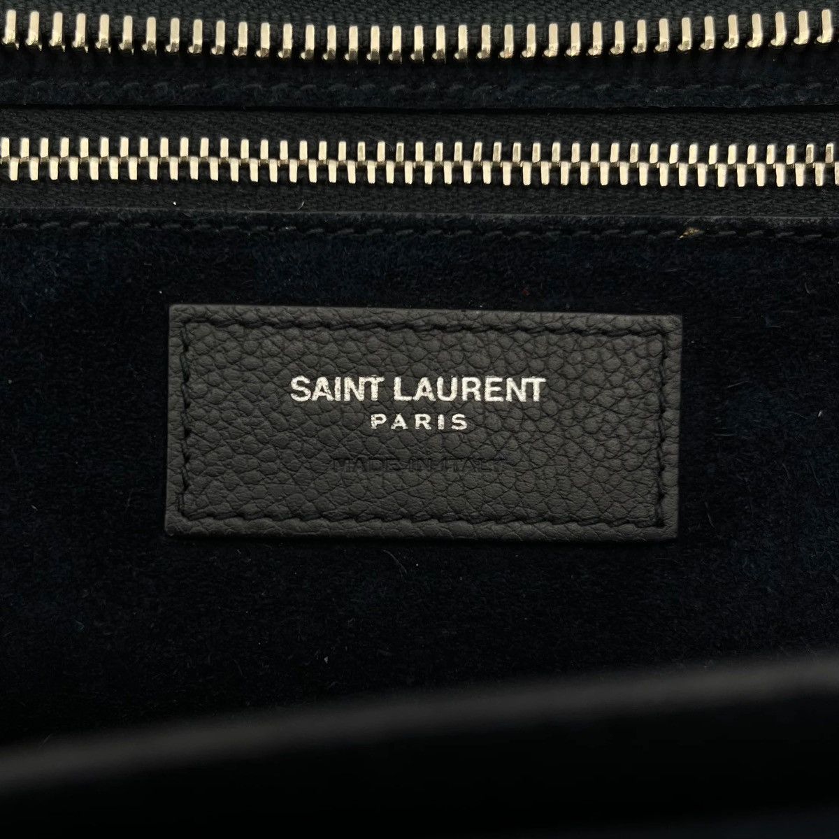 Yves Saint Laurent YSL Navy Blue Leather Rive Gauche Cabas Small Tote Size ONE SIZE - 12 Thumbnail