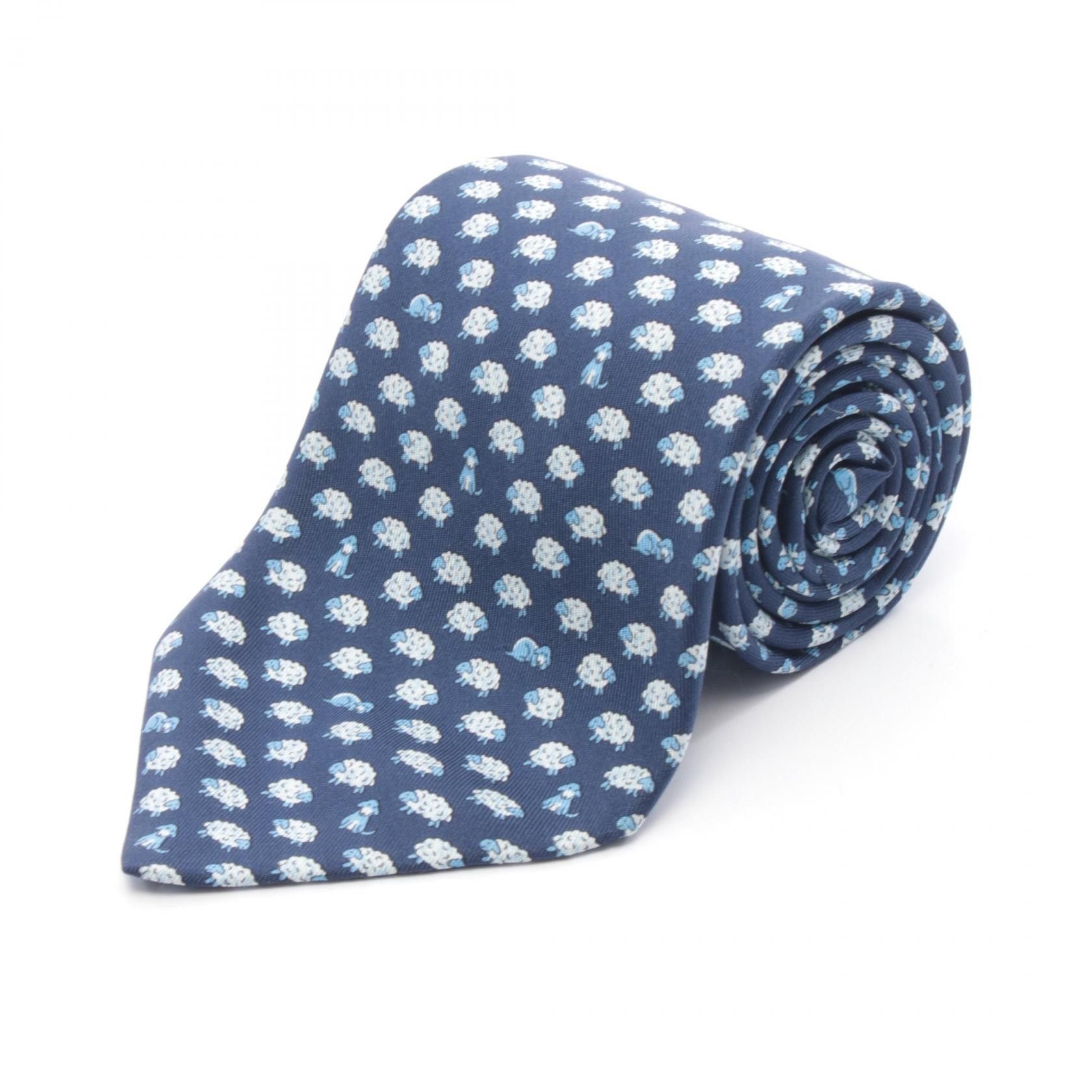 Hermes Hermes Hermes Silk Tie Textile Necktie DUTY FREE for USA Size ONE SIZE - 1 Thumbnail