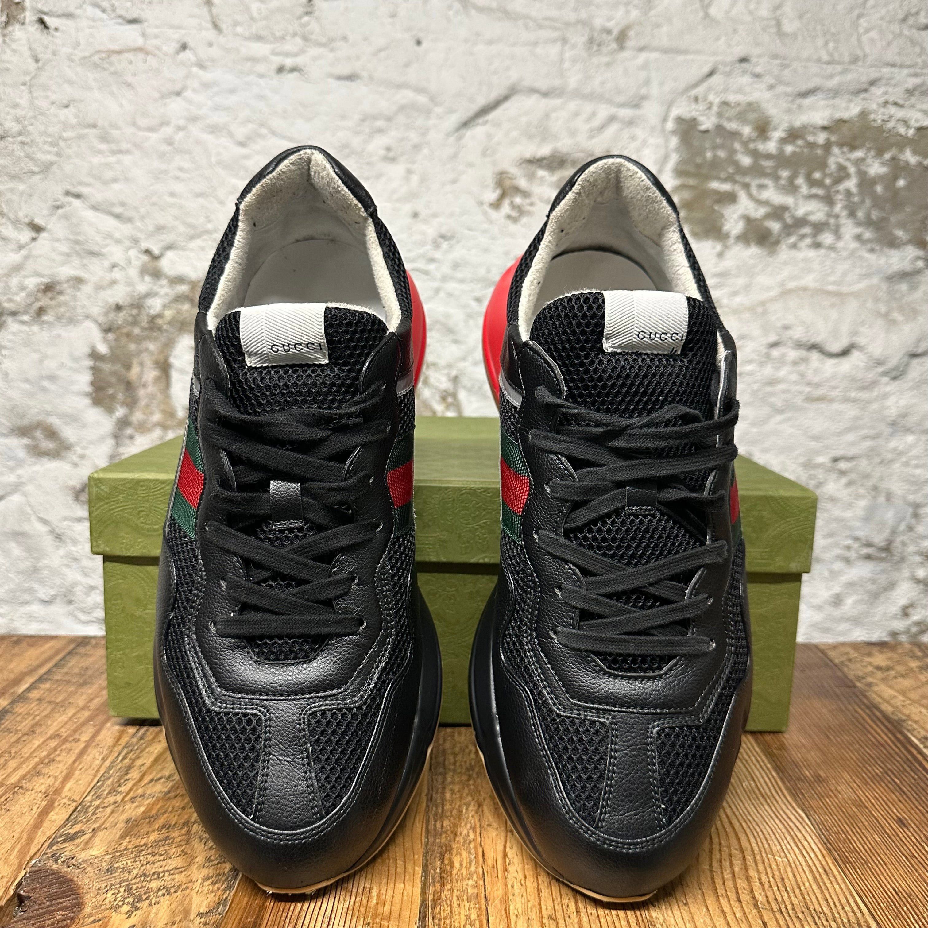 Gucci Gucci Rhyton Black Red Green Sneaker Sz 12.5 Size US 12.5 / EU 45-46 - 3 Thumbnail