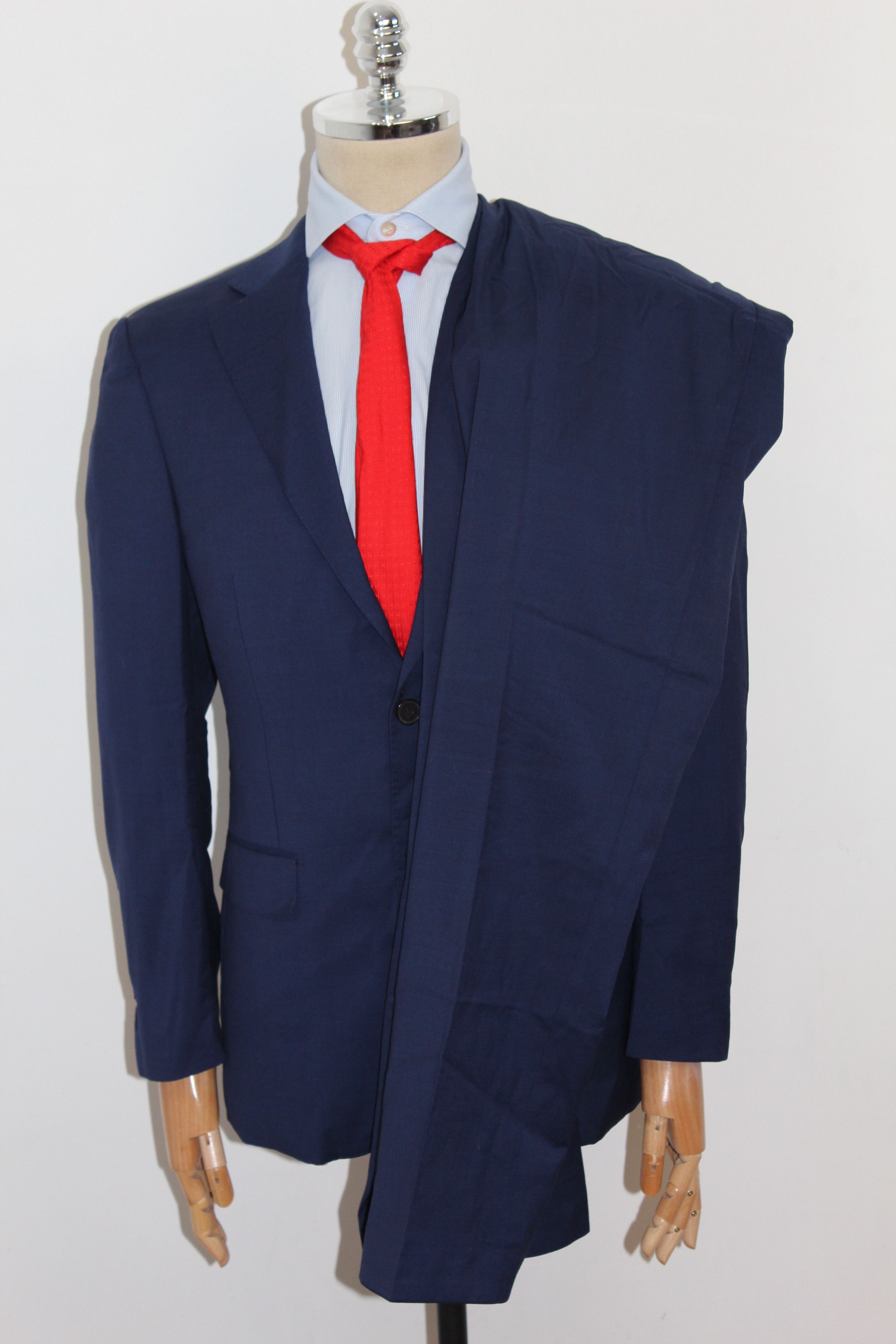 Suitsupply Men's SUITSUPPLY Zignone Blue Suit Blazer Jacket Size 46 Size 46S - 2 Thumbnail