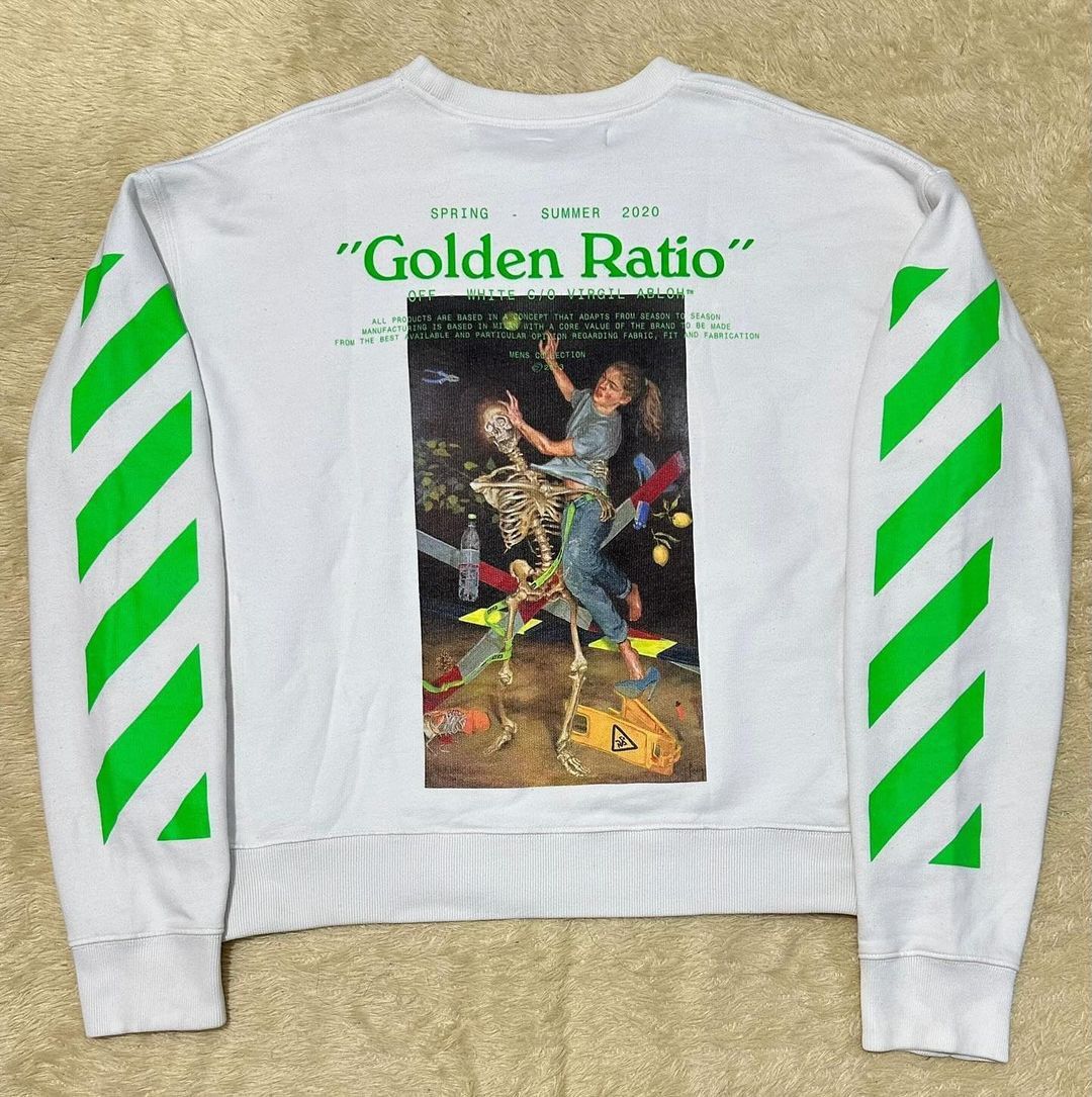 image of Off White Off-White Pascal Golden Ratio Sweatshirt, Men's (Size Medium)