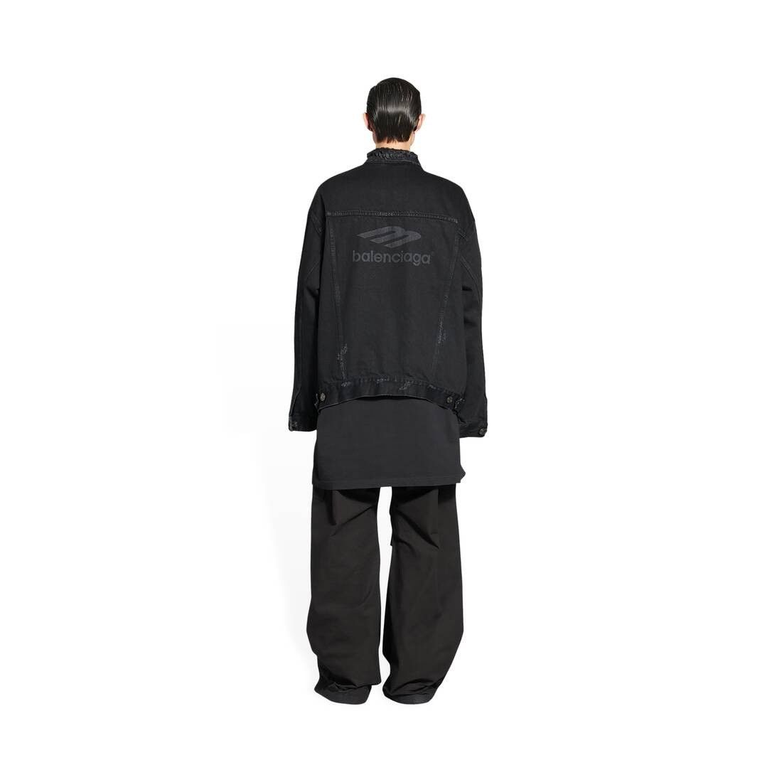 Balenciaga o1mt1gz0125 3B Sports Icon Large Fit Jacket in Black Size US XS / EU 42 / 0 - 4 Thumbnail