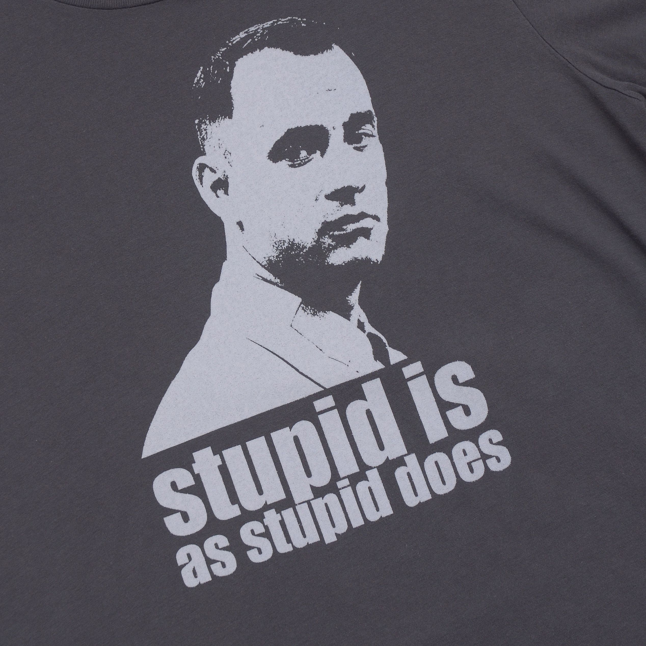 Vintage 90s Forrest Gump Stupid Is As Stupid Does Tee Y2K Size US L / EU 52-54 / 3 - 4 Thumbnail