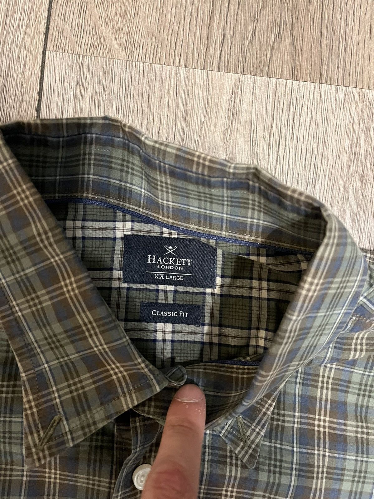 Hackett × Vintage Hackett London Shirt Buttons Up Size US XXL / EU 58 / 5 - 2 Thumbnail