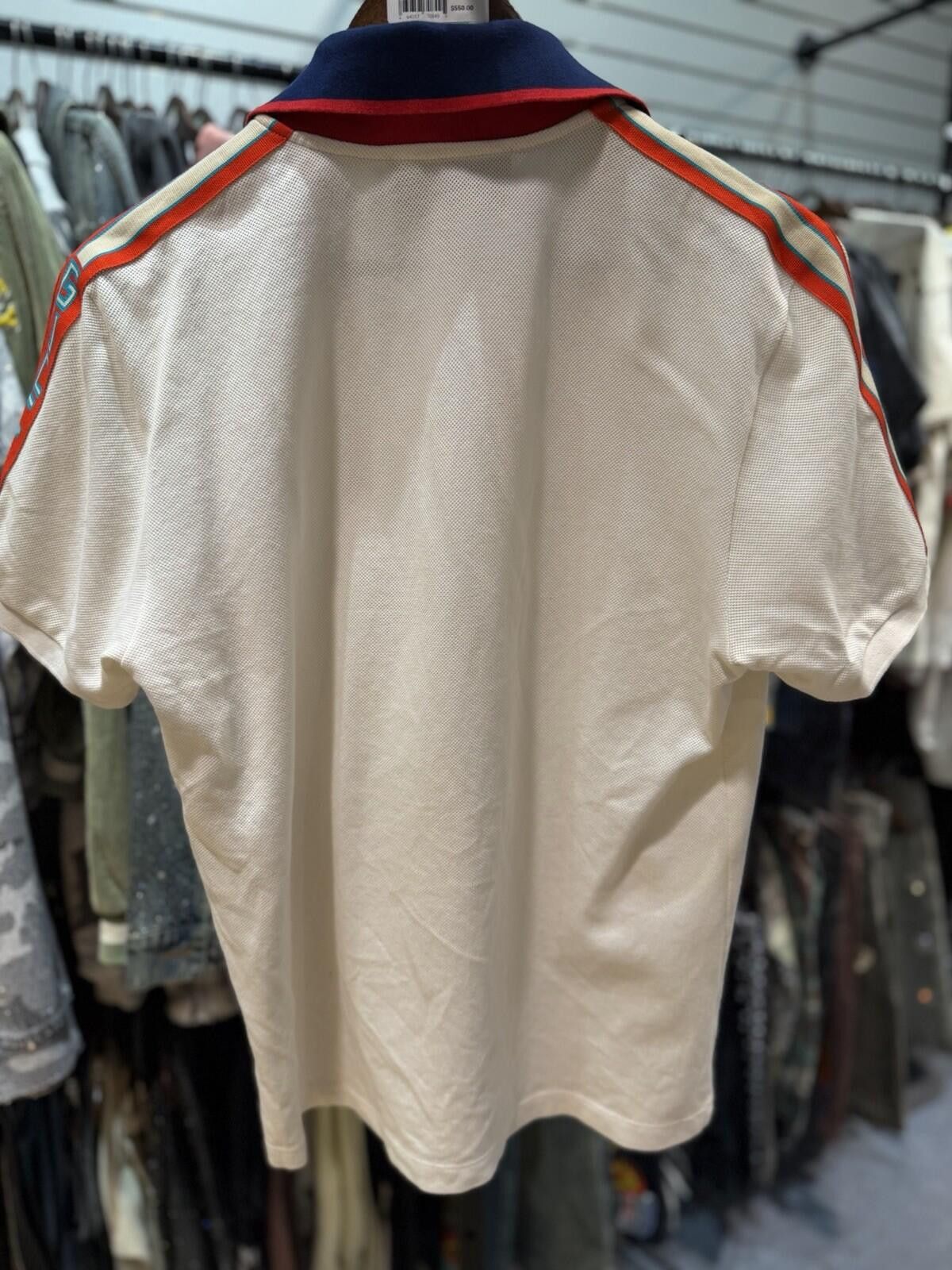 Gucci Gucci Polo T Shirt White Size Large $850 Retail Size US L / EU 52-54 / 3 - 8 Thumbnail