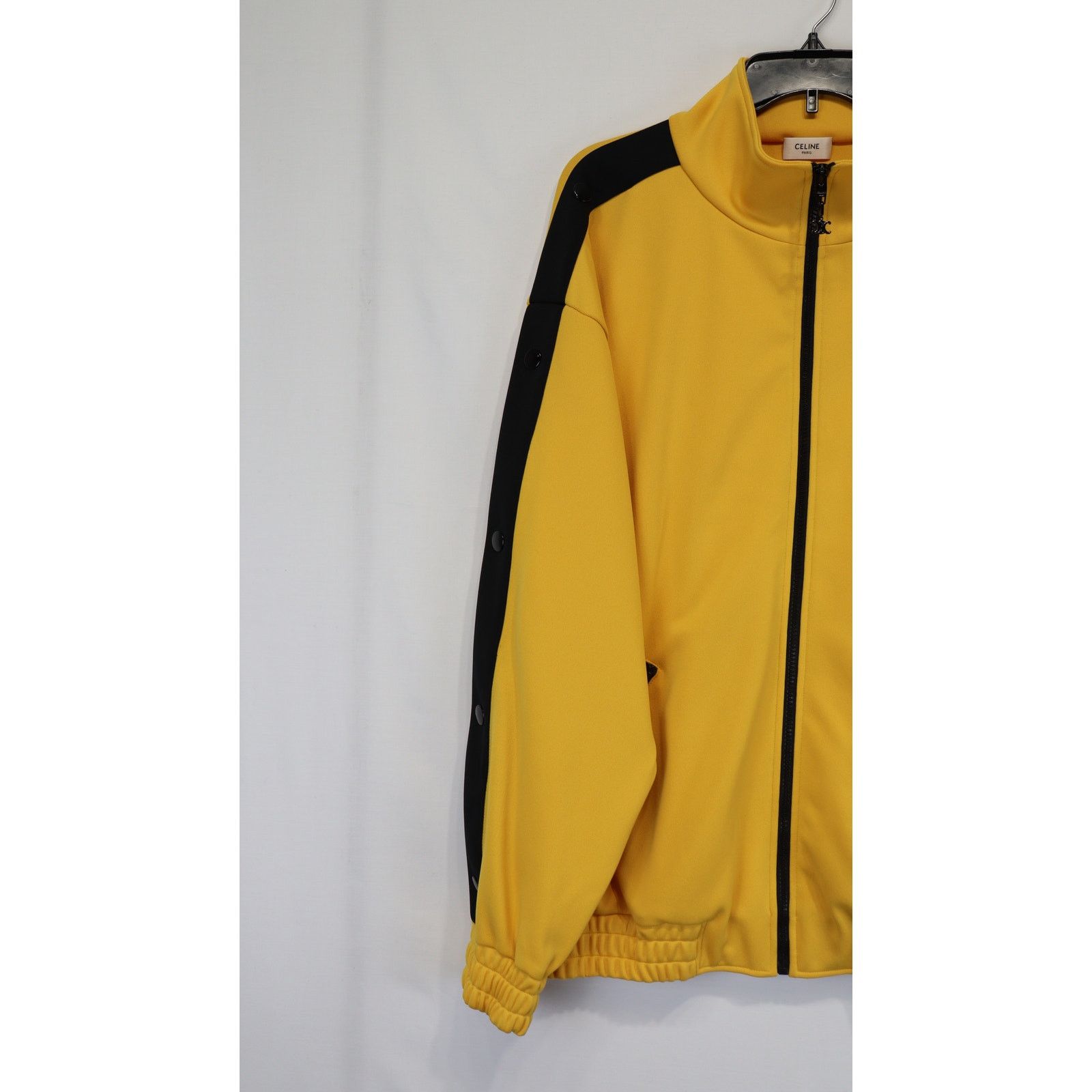 Celine o1rshd1 Sweat Zip Bandes Pressions Double Face Golden Yellow Size US XL / EU 56 / 4 - 3 Thumbnail