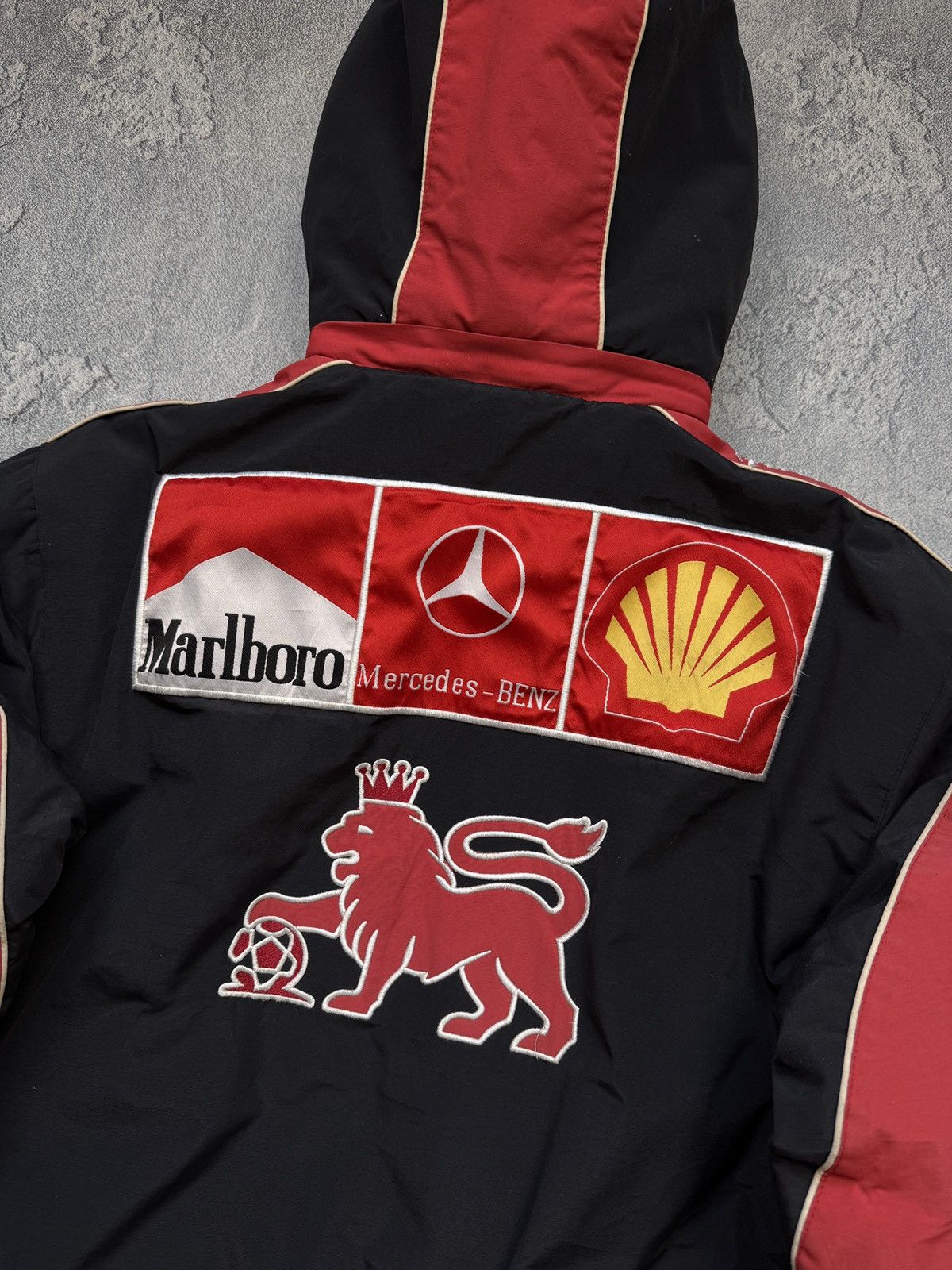 Marlboro 🟤 Crazy Mercedes Marlboro Racing Vintage Jacket🟤 Size US M / EU 48-50 / 2 - 12 Thumbnail