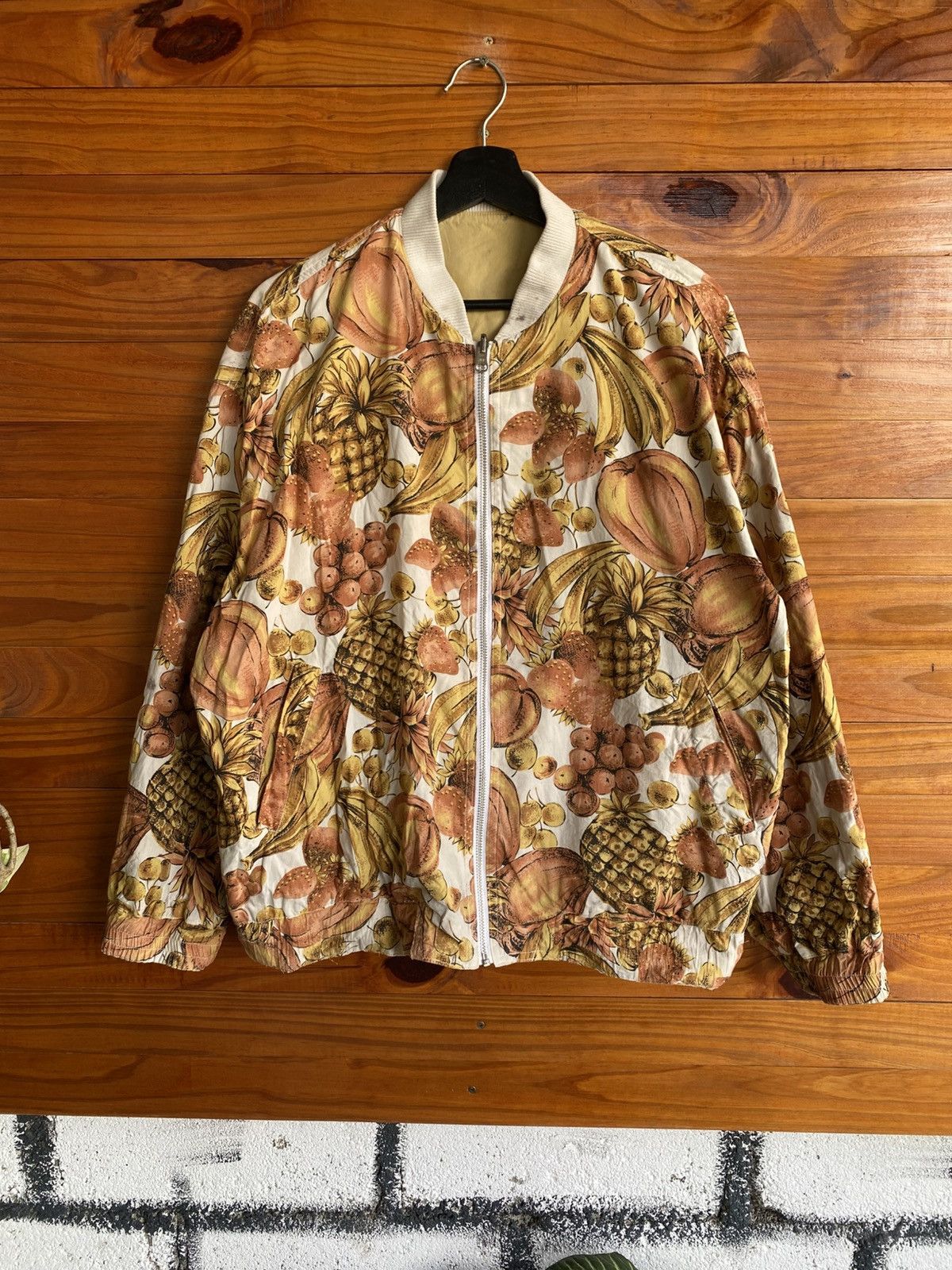 Issey Miyake Vintage HAI Sporting Gear Reversible Fruit Print Jacket Size US M / EU 48-50 / 2 - 12 Thumbnail