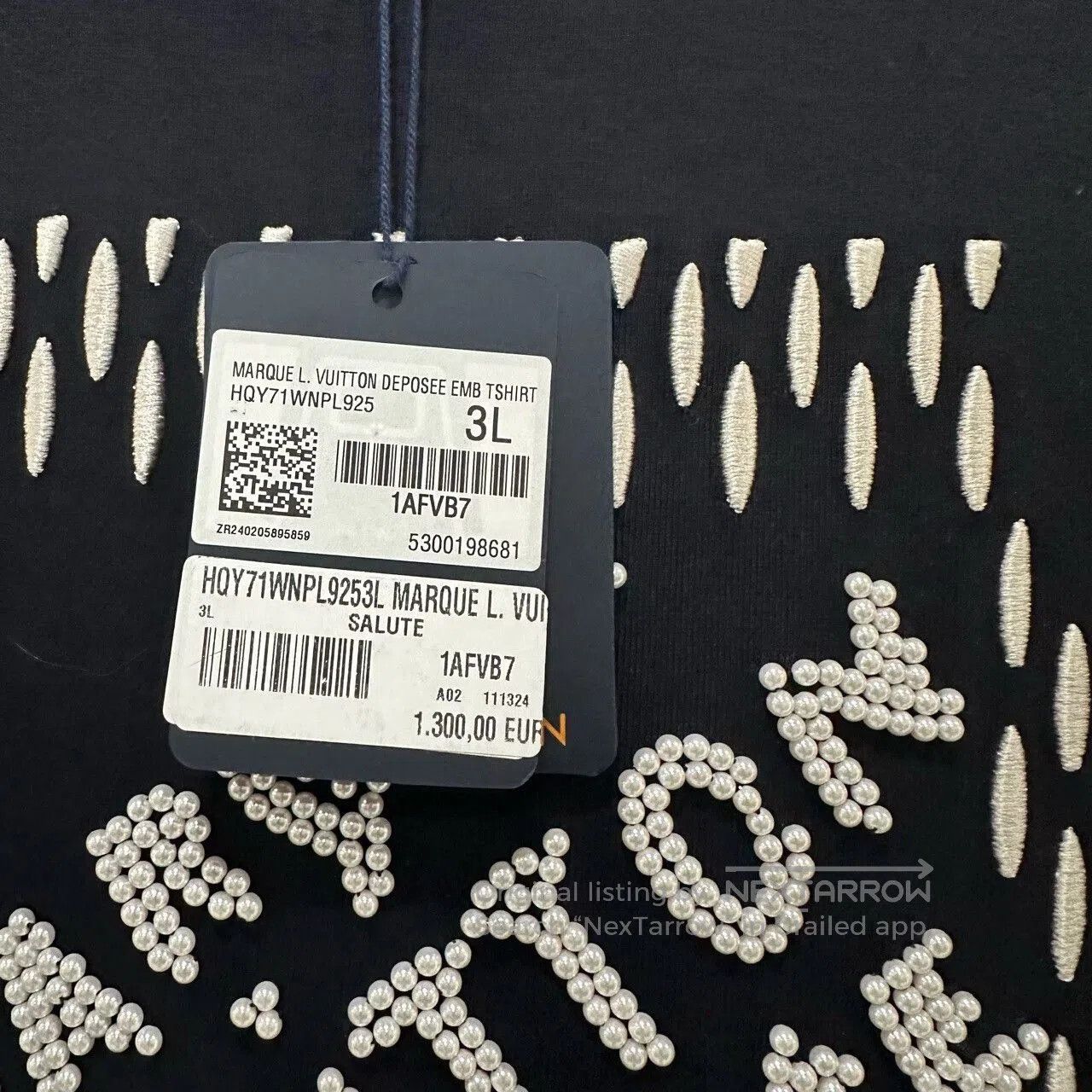 Louis Vuitton Louis Vuitton x Pharrell Beaded Logo Tee. Size US XXL / EU 58 / 5 - 5 Thumbnail