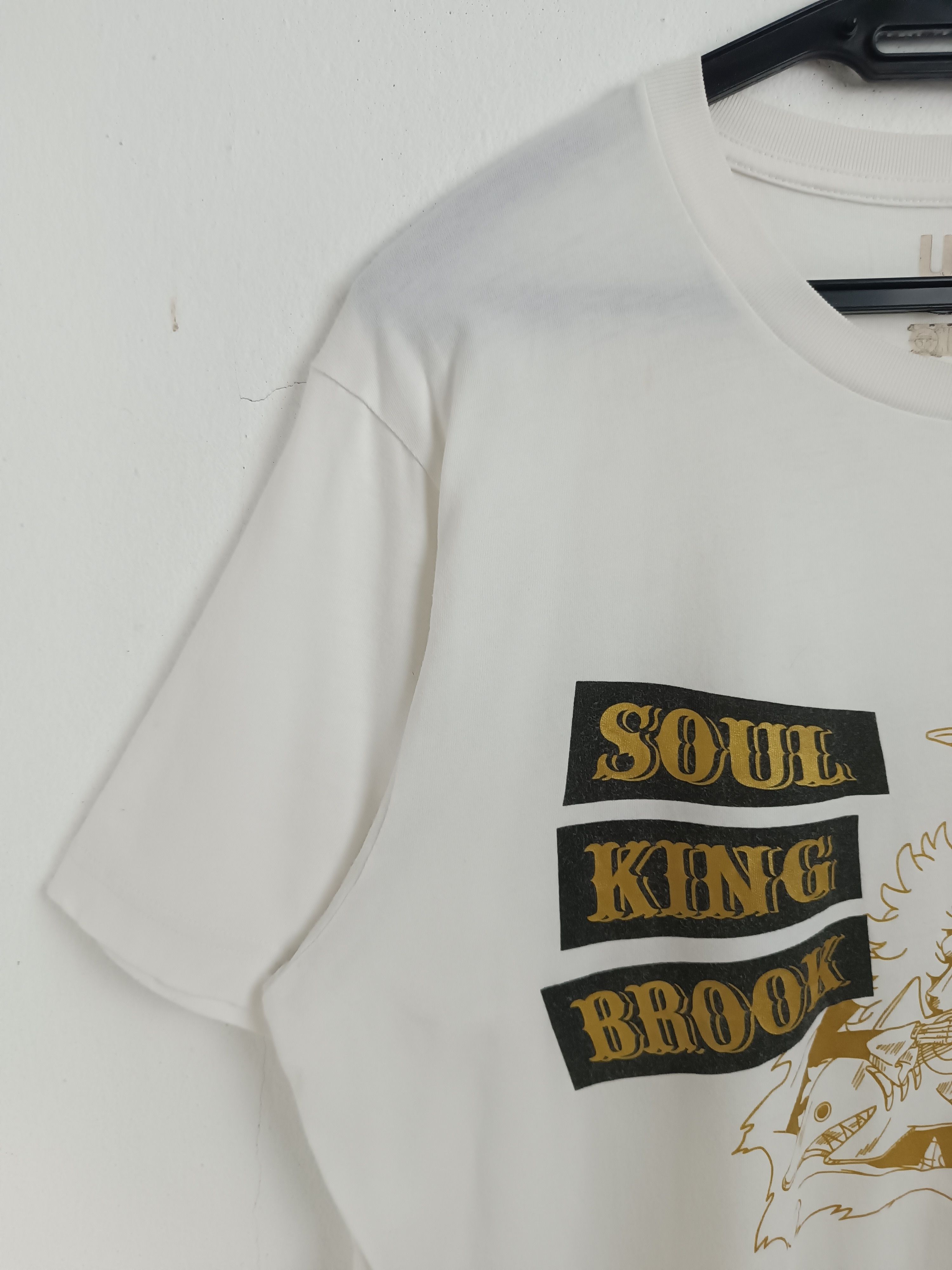 Anime VINTAGE ONE PIECE SOUL KING BROOK TEE naruto bleach dragon Size US M / EU 48-50 / 2 - 5 Thumbnail
