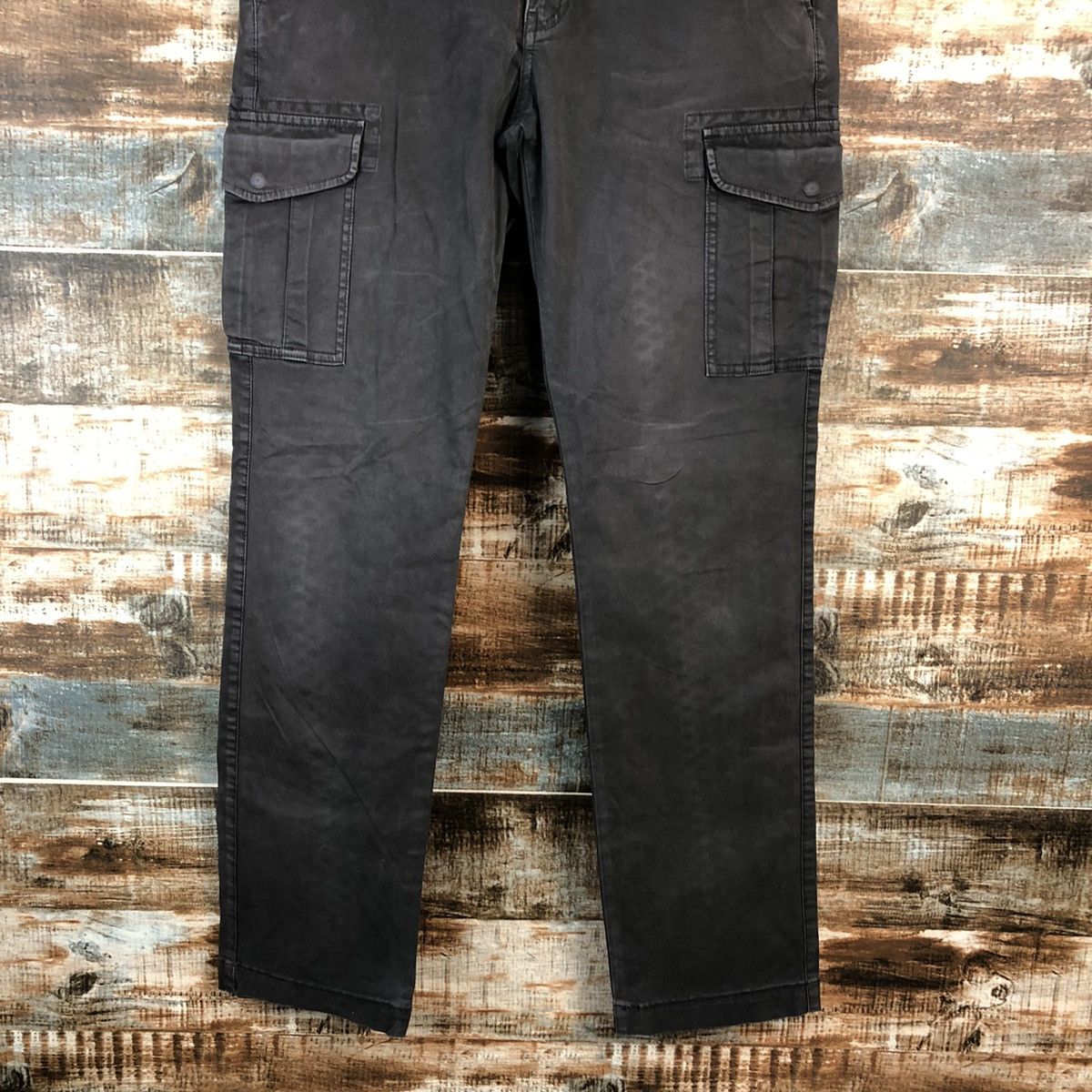 Japanese Brand Uniqlo Brown utility tactical Cargo Multipocket Pants #A2525 Size US 29 - 3 Thumbnail