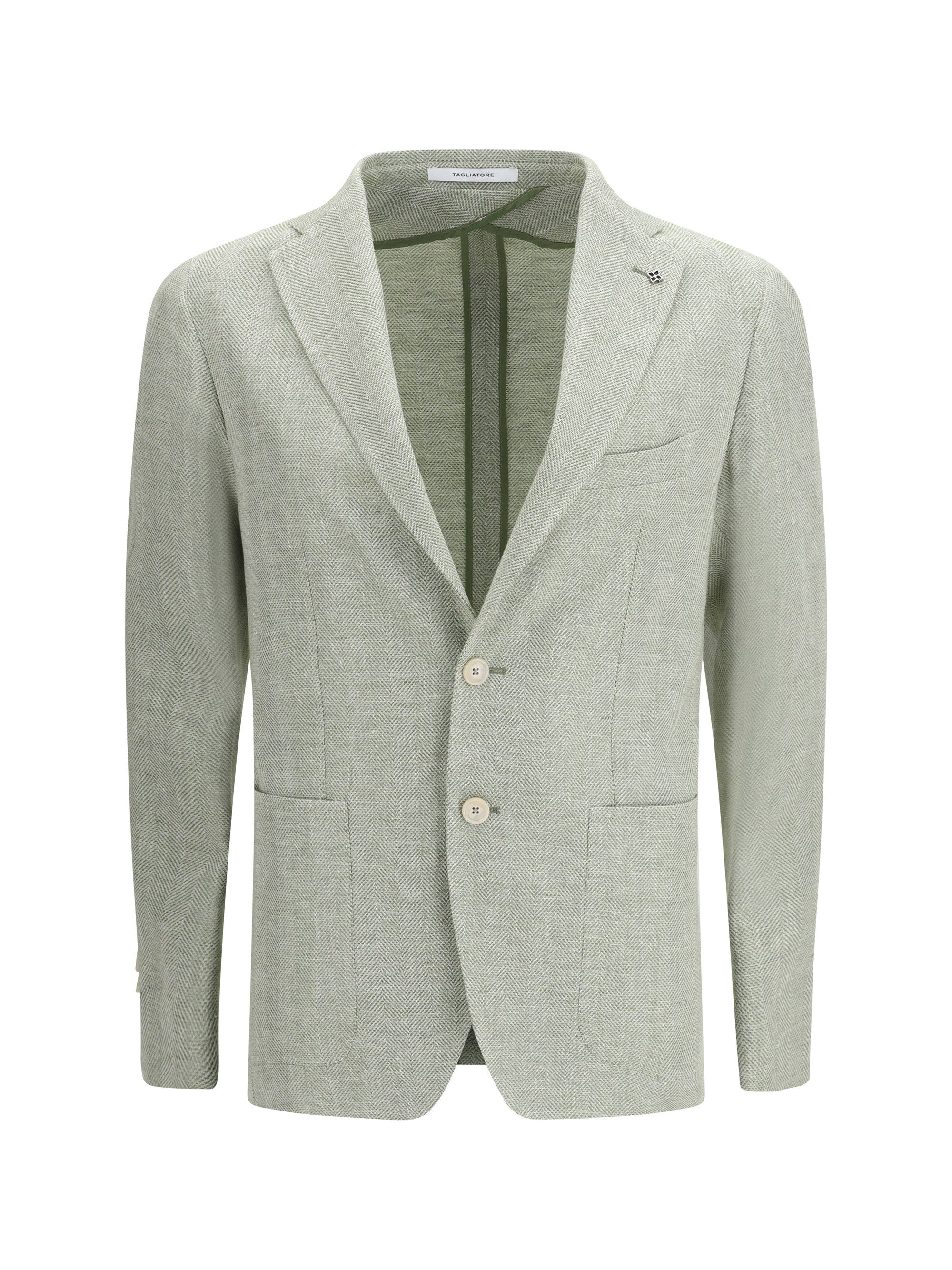 Tagliatore Cotton and linen Blazer Size US M / EU 48-50 / 2 - 1 Thumbnail
