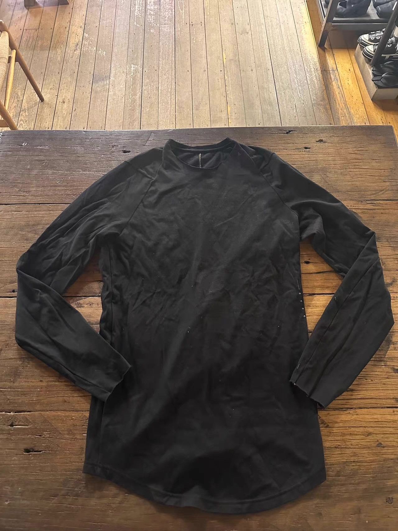 Devoa Devoa 18FW Men's Black Paneled Long Sleeve Tee. Ｑ25 Size US L / EU 52-54 / 3 - 1 Thumbnail