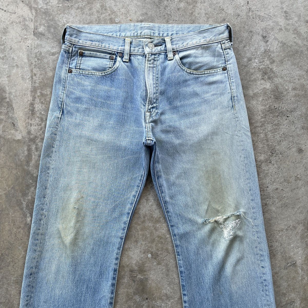Japanese Brand × Jean × Vintage Vintage Japanese Mud Wash Faded Denim Jeans Pants Distressed Size US 32 / EU 48 - 3 Thumbnail