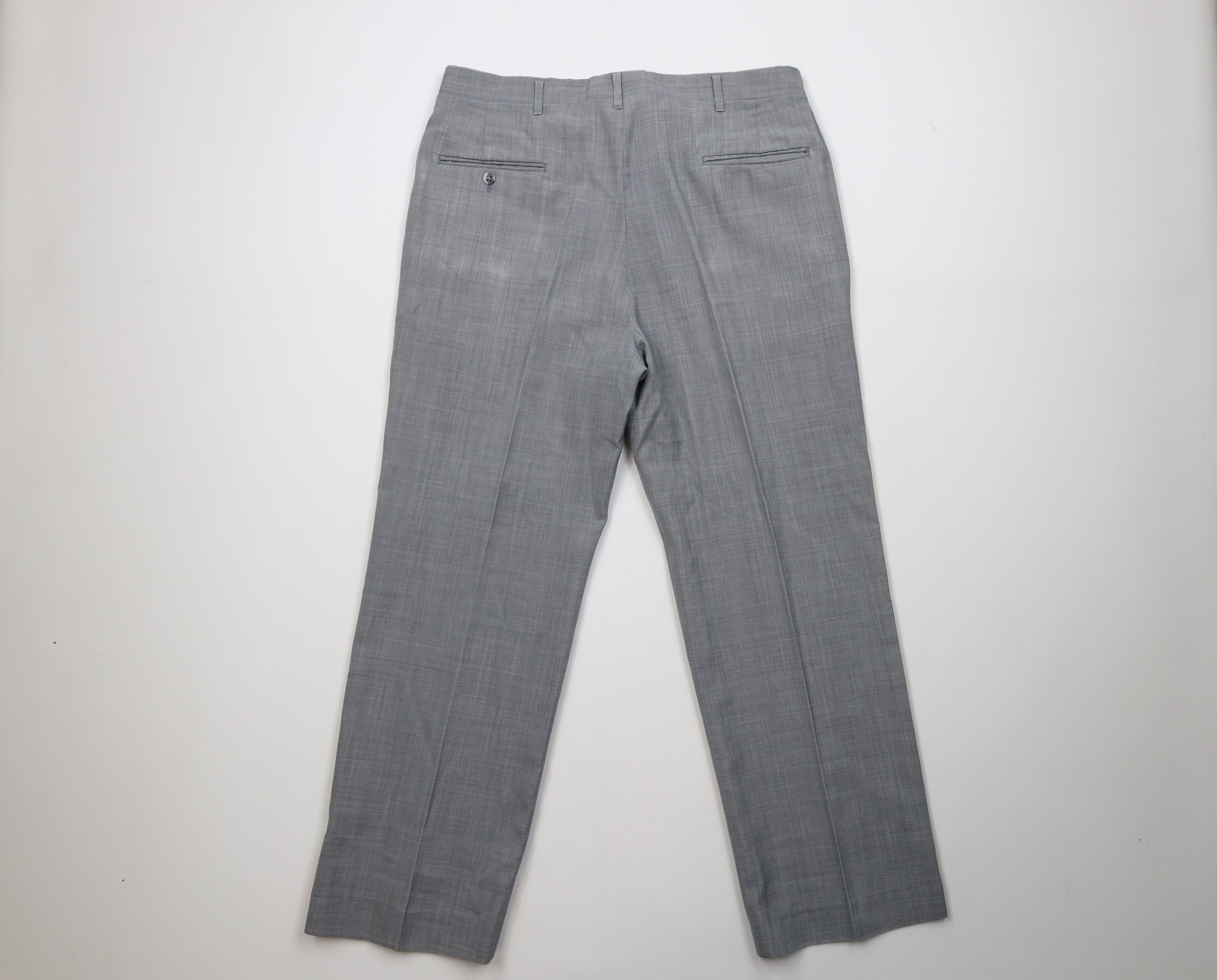 Vintage Vintage 90s Streetwear Chambray Knit Wide Leg Chino Pants Size US 36 / EU 52 - 9 Thumbnail